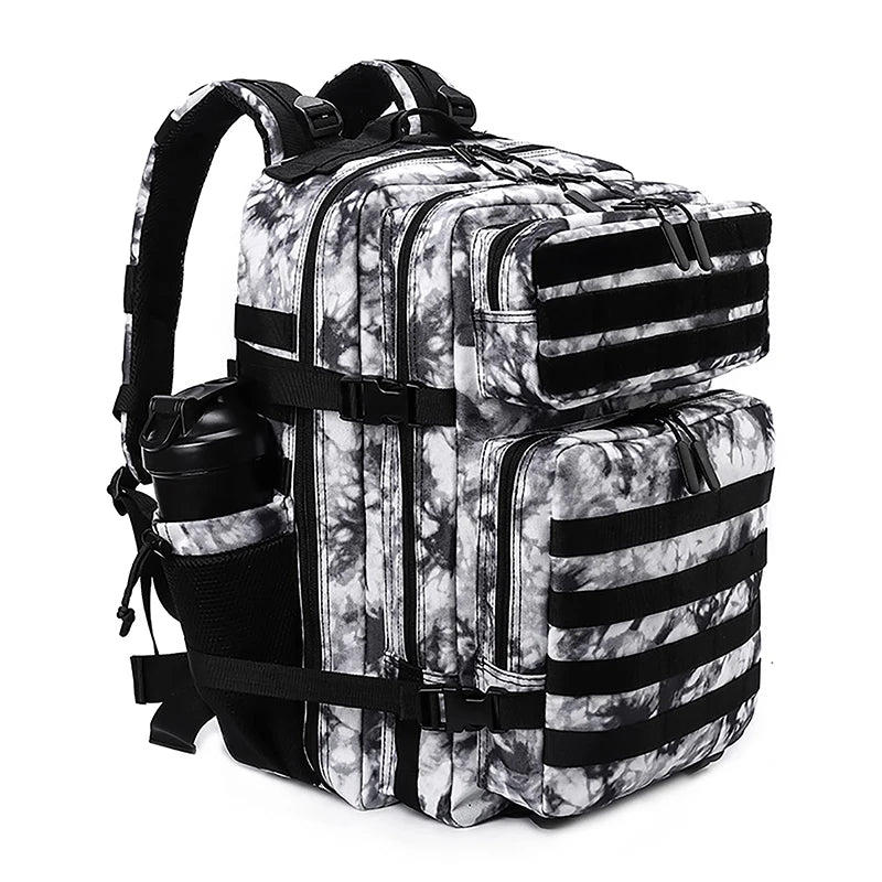 TOP FASHION Taktický batoh 25–45L – outdoorový ruksak s držákem lahve
