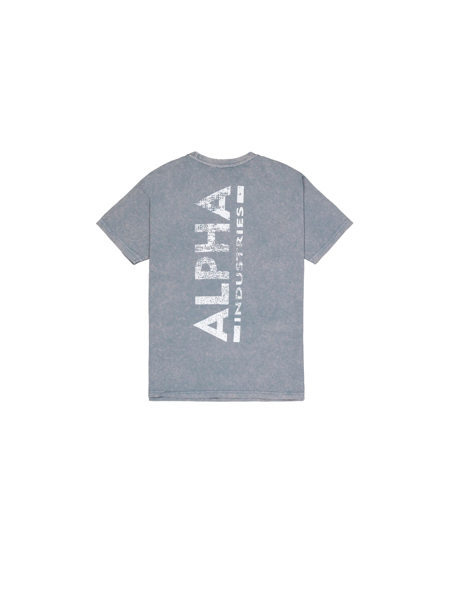 ALPHA INDUSTRIES Tričko modrá / sivá / biela