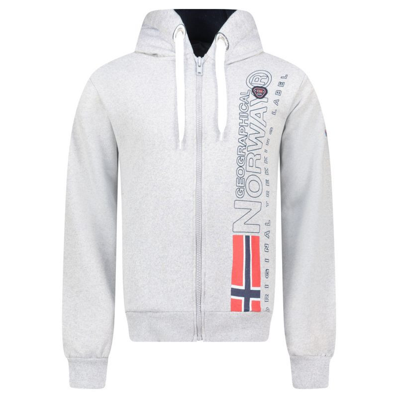 Geographical Norway Geografické Nórsko Fogora DB 100 M WZ3066H/GN-Gray sieťovaná mikina