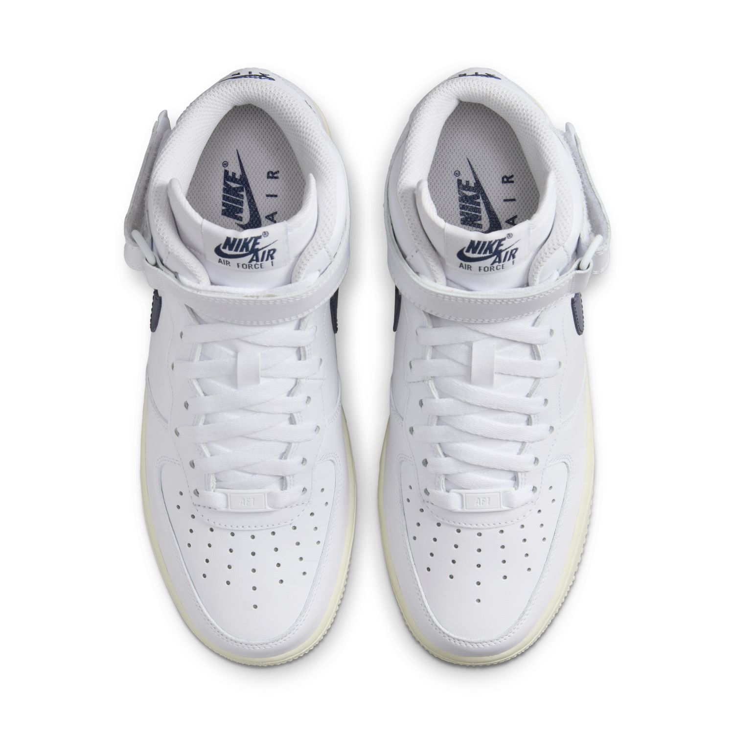 Nike Air Force 1 '07 Mid "White Midnight Navy" Wmns - Dámske - Tenisky Nike - Biele - DD9625-105