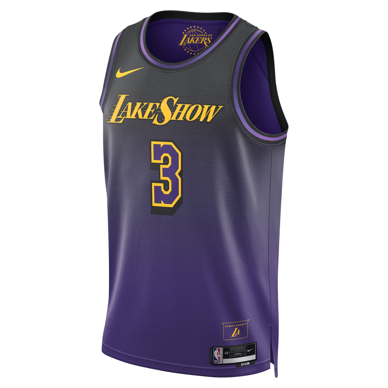 Nike Dri-FIT NBA Anthony Davis Los Angeles Lakers 2024/25 City Edition Swingman Jersey - Pánske - Dres Nike - Fialové - FQ4346-505