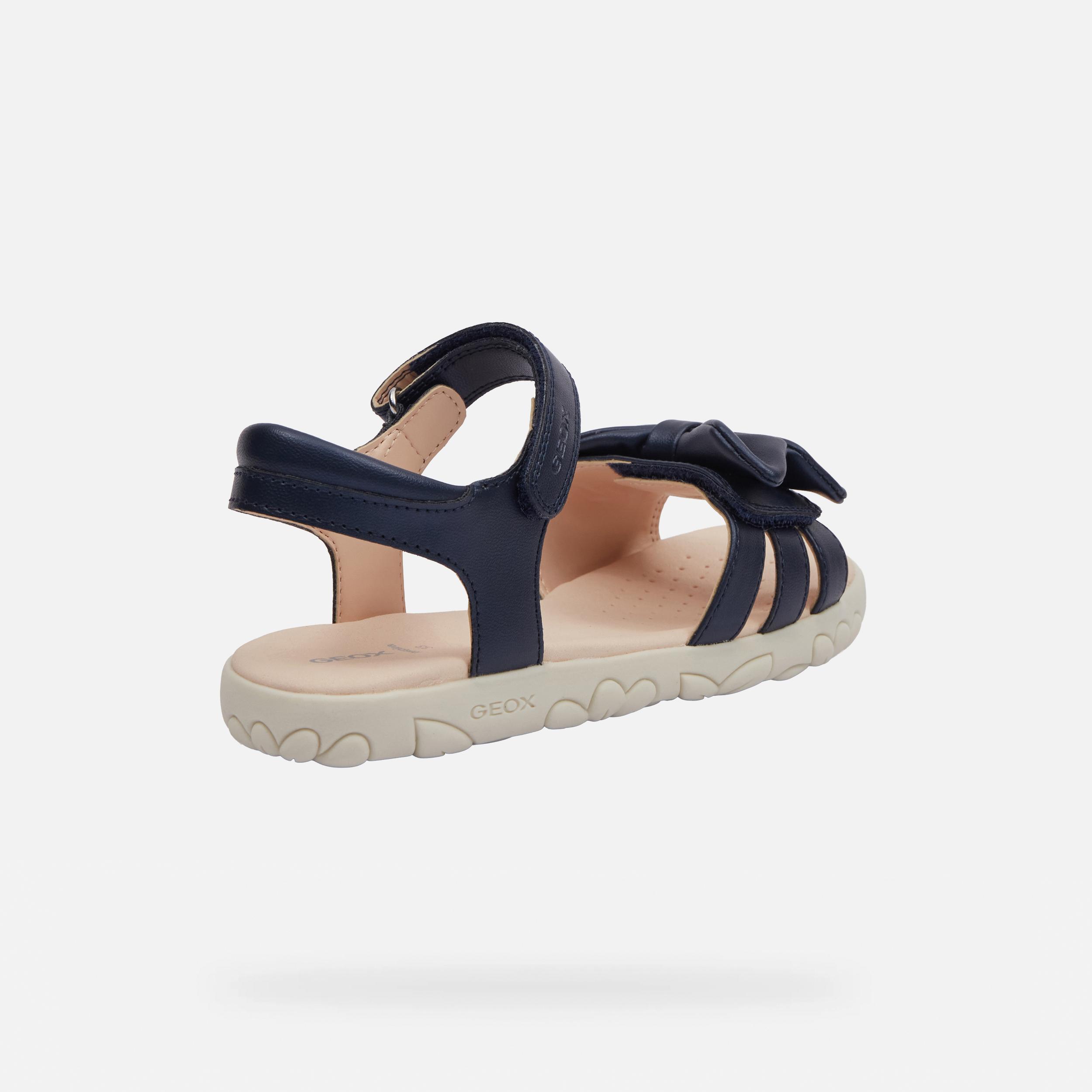 Dark Blue Girls' Sandals Geox Haiti - Girls