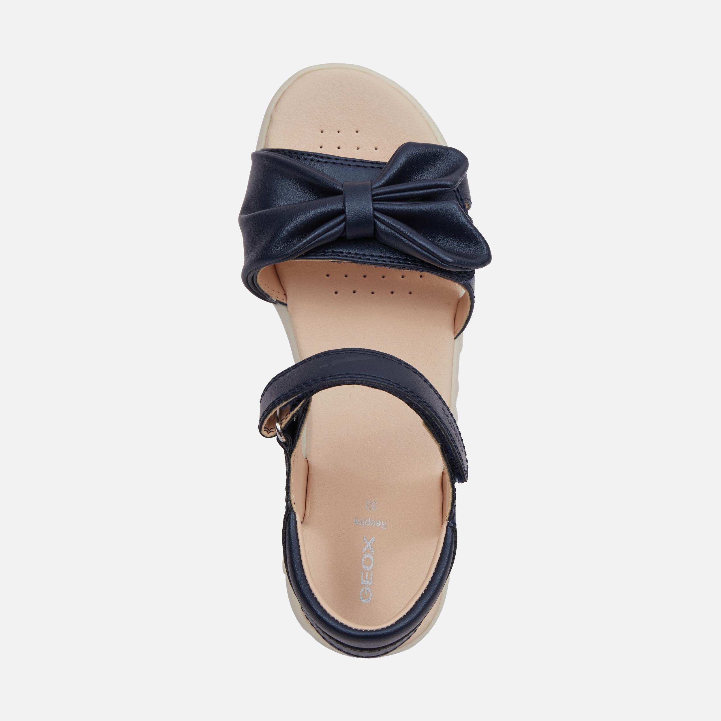 Dark Blue Girls' Sandals Geox Haiti - Girls