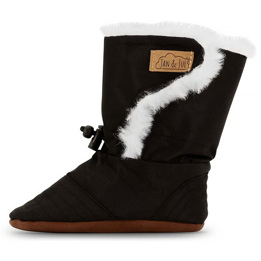 Jan & Jul Zateplené capáčky na zimu / Stay-Put Winter Booties / BSW-BLK Black