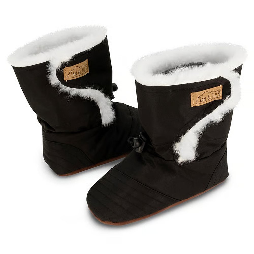 Jan & Jul Zateplené capáčky na zimu / Stay-Put Winter Booties / BSW-BLK Black