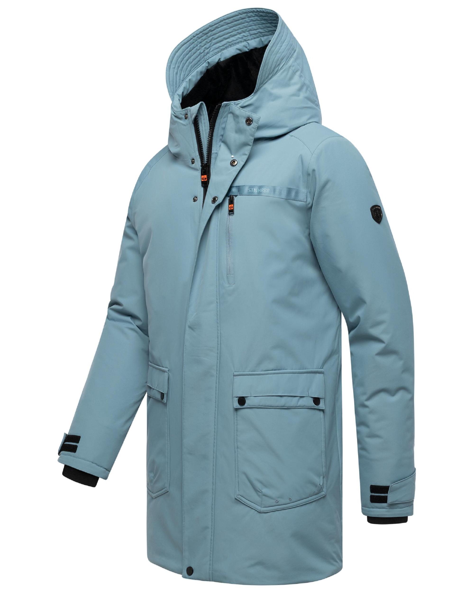 STONE HARBOUR Zimná parka 'Netaan XX' modrosivá / čierna