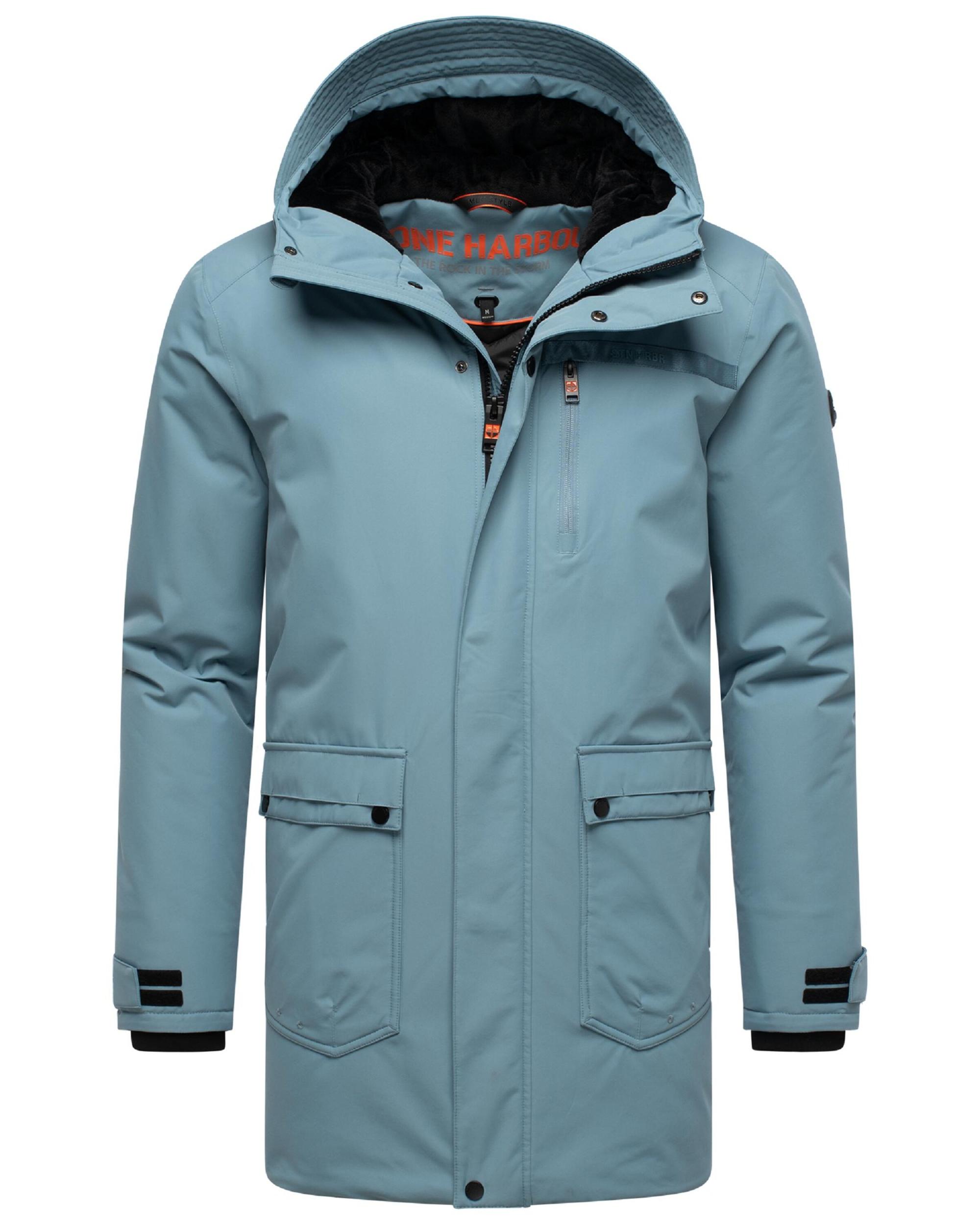 STONE HARBOUR Zimná parka 'Netaan XX' modrosivá / čierna