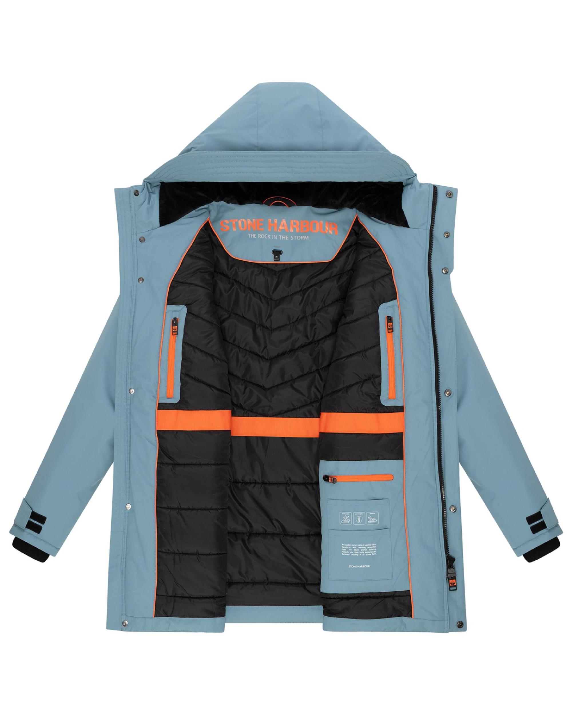 STONE HARBOUR Zimná parka 'Netaan XX' modrosivá / čierna