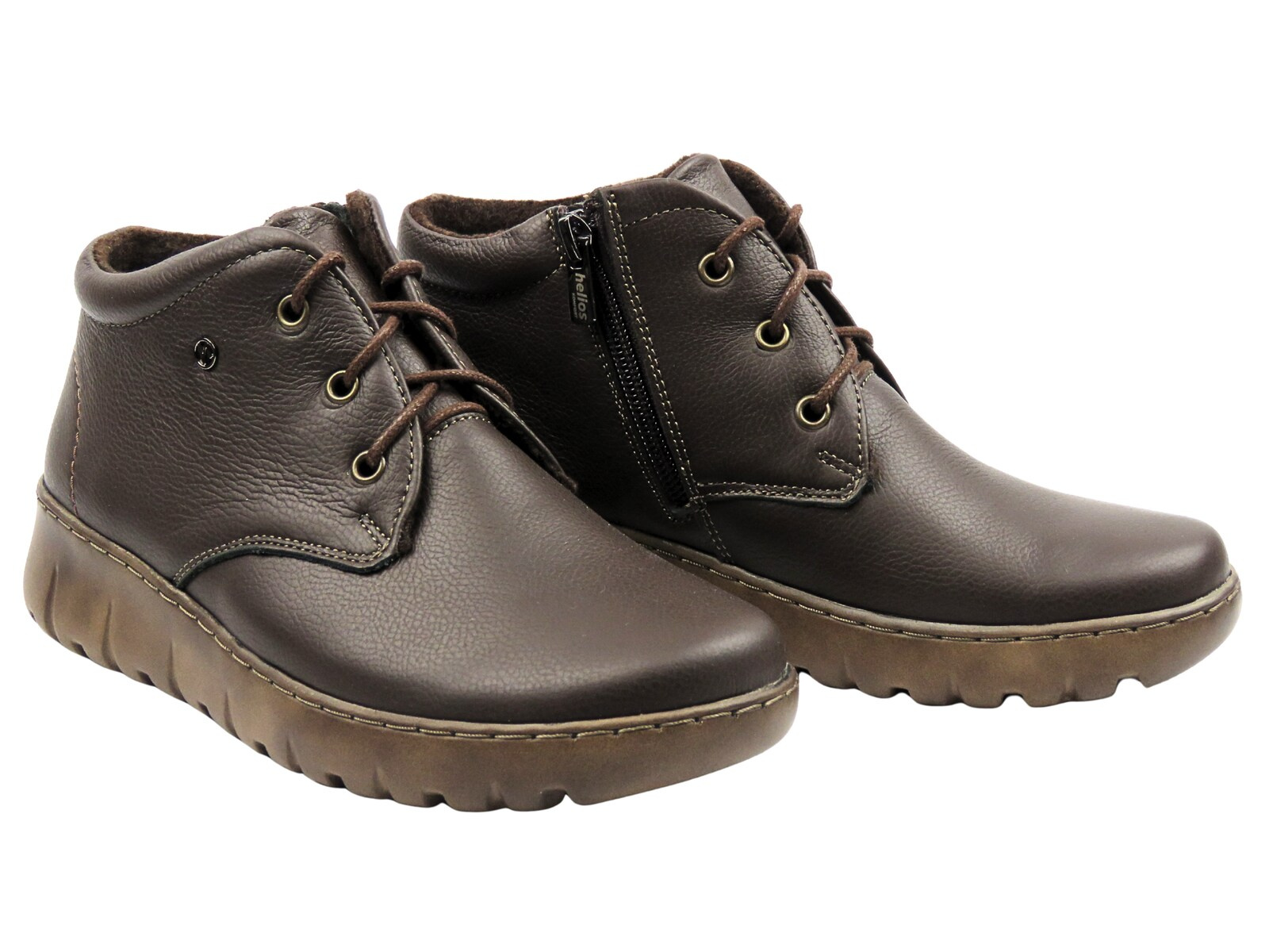 Dámské kotníkové boty polské značky, hnědé – HELIOS Komfort 793