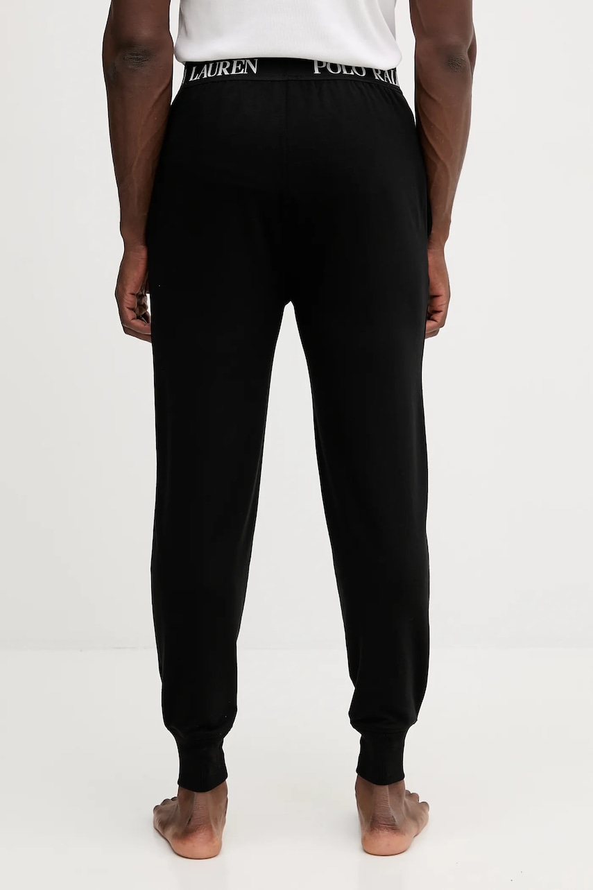 Pyžamové nohavice Polo Ralph Lauren čierna farba, jednofarebné, 714P01949