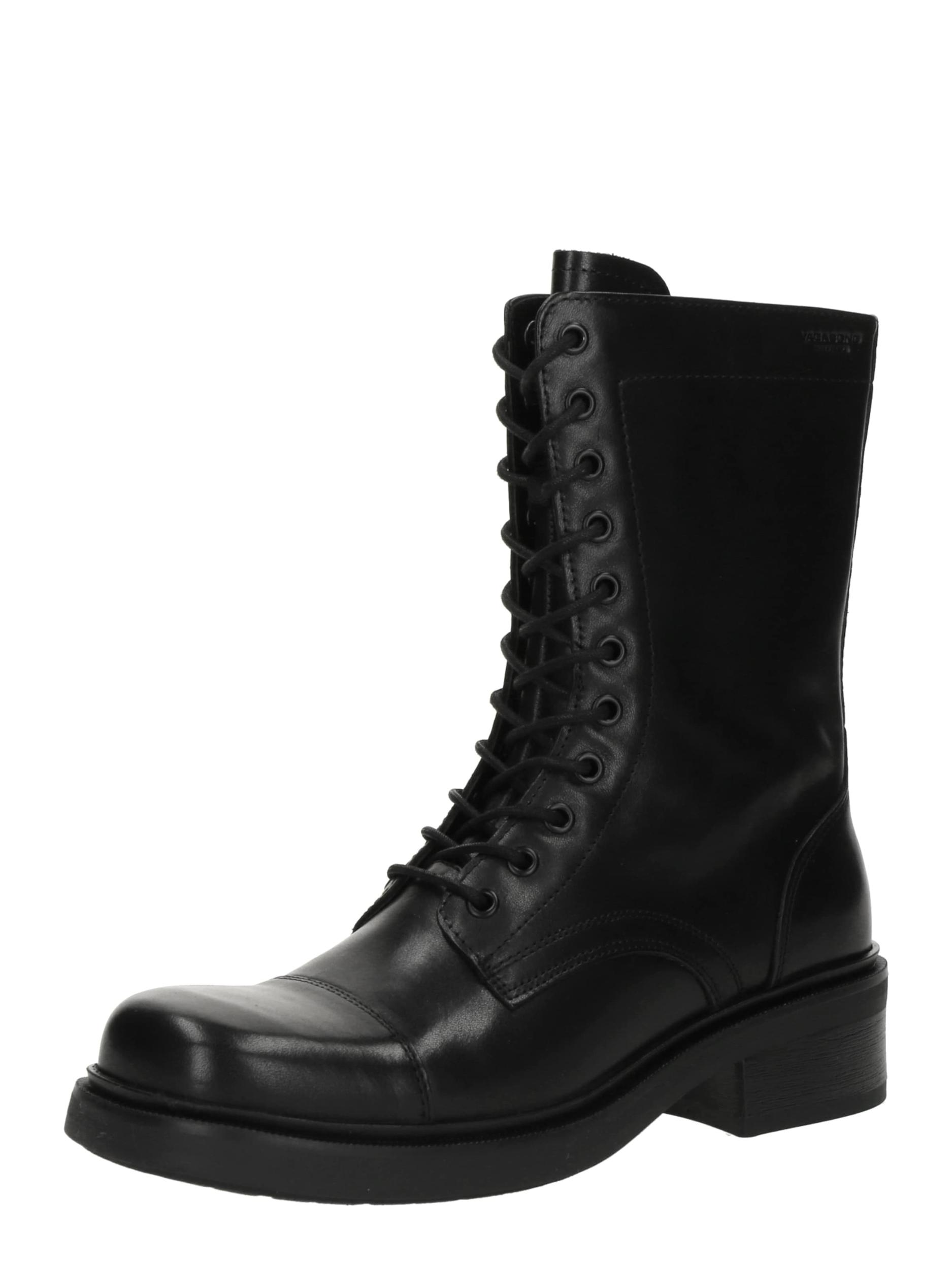 VAGABOND SHOEMAKERS Šnurovacie členkové čižmy 'KARLIE' čierna