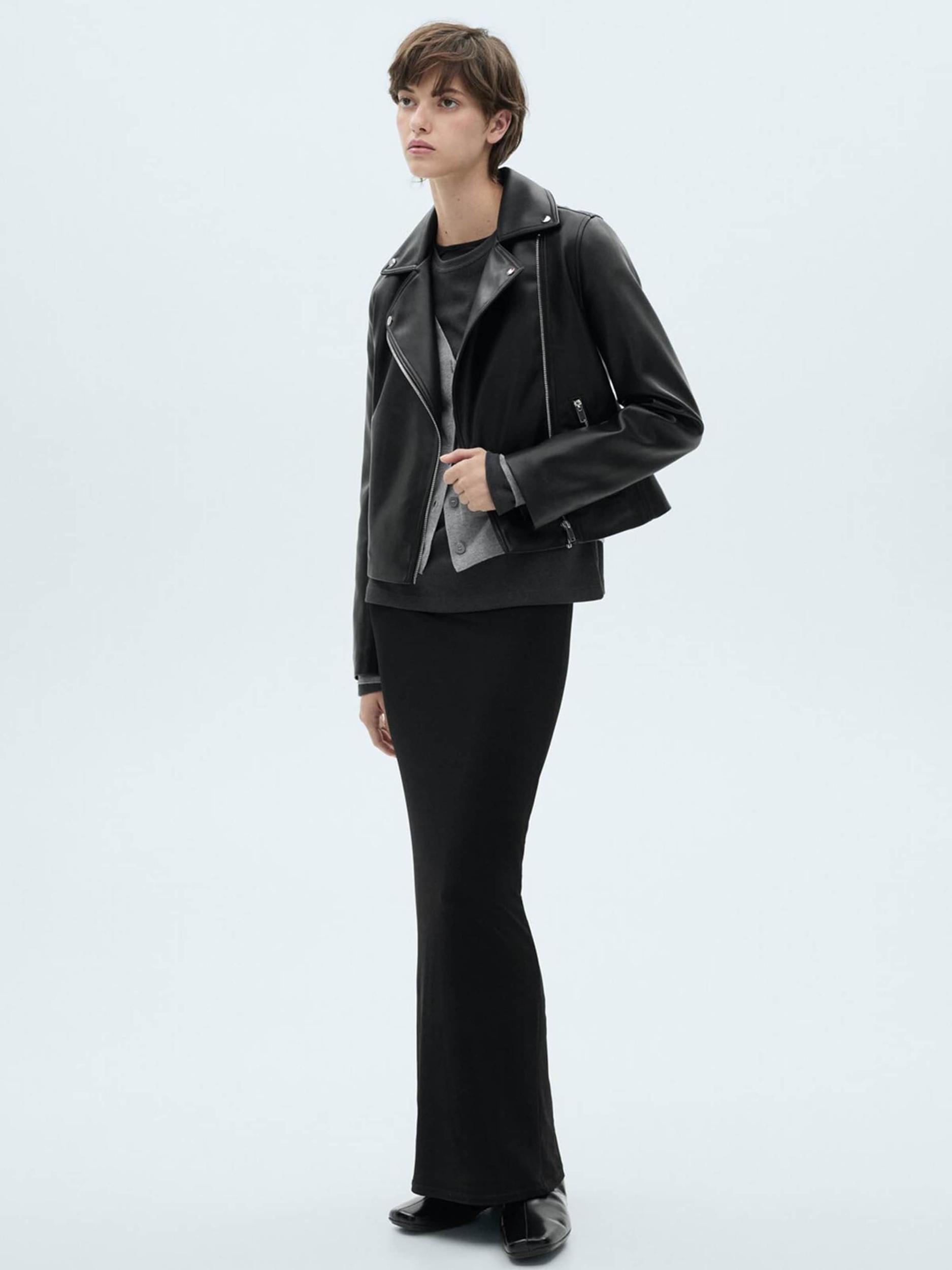 MANGO Prechodná bunda 'Liz' čierna