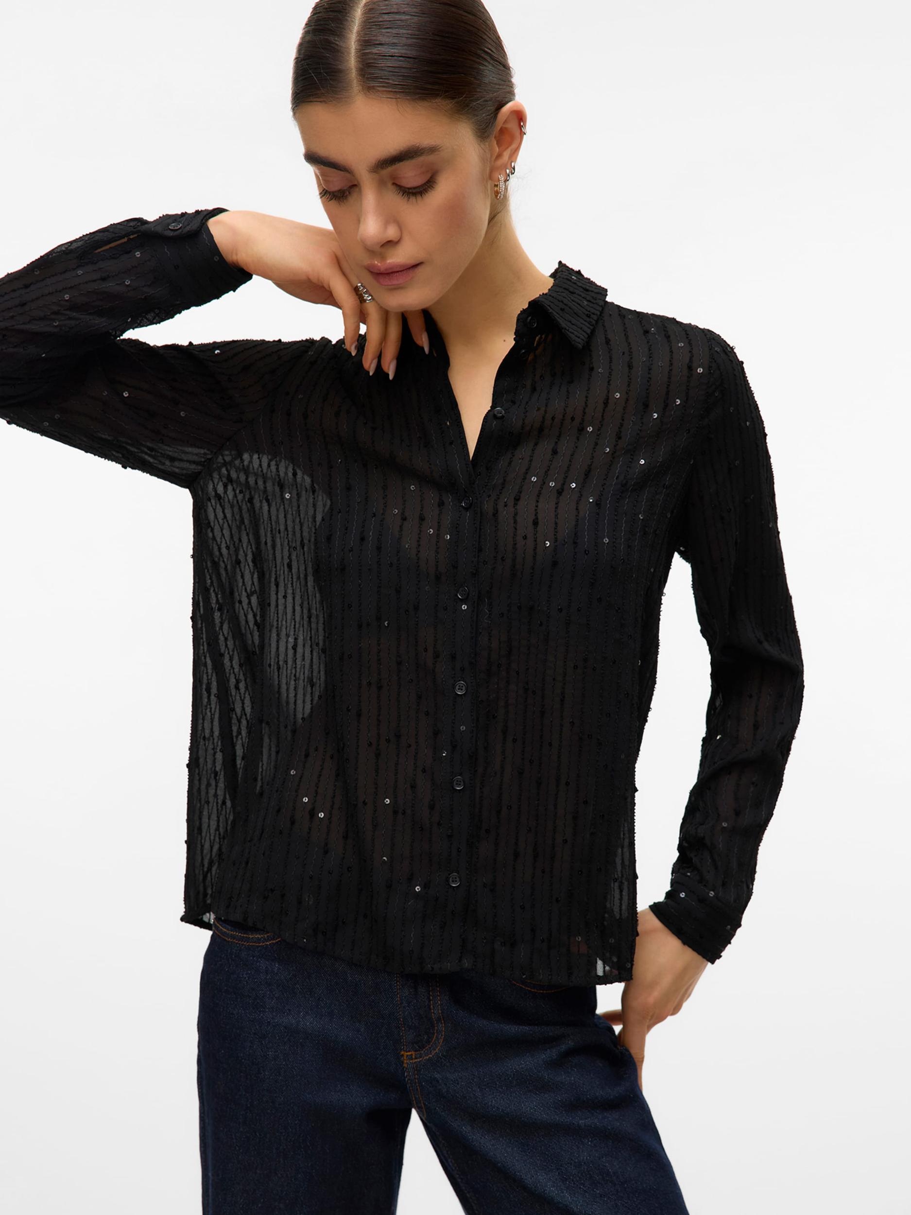 VERO MODA Blúzka 'VMFINOLA' čierna