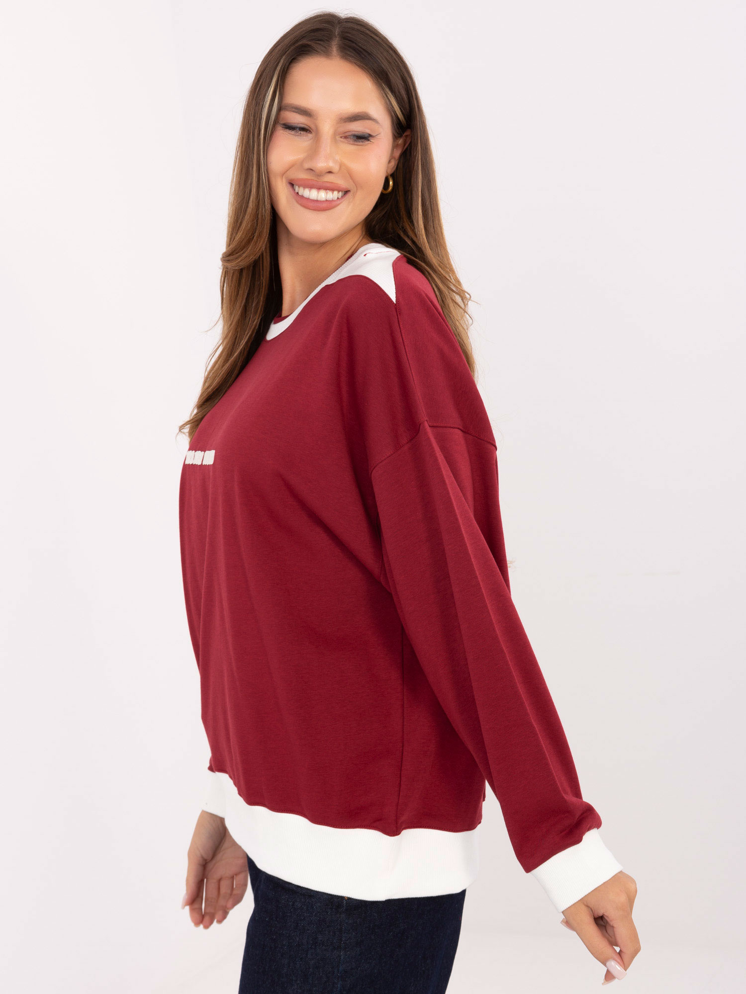 RELEVANCE Blouse-RV-BZ-A878.51-burgundy