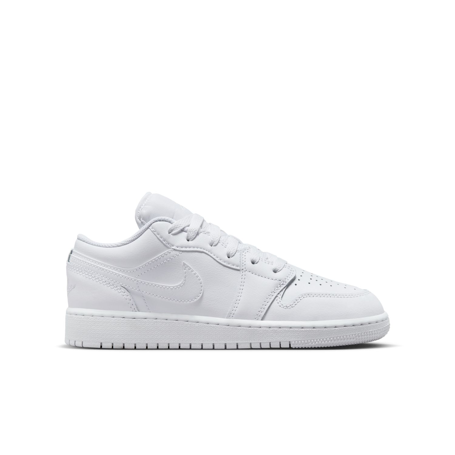 Air Jordan 1 Low "Triple White" (GS) - Detské - Tenisky Jordan - Biele - 553560-136