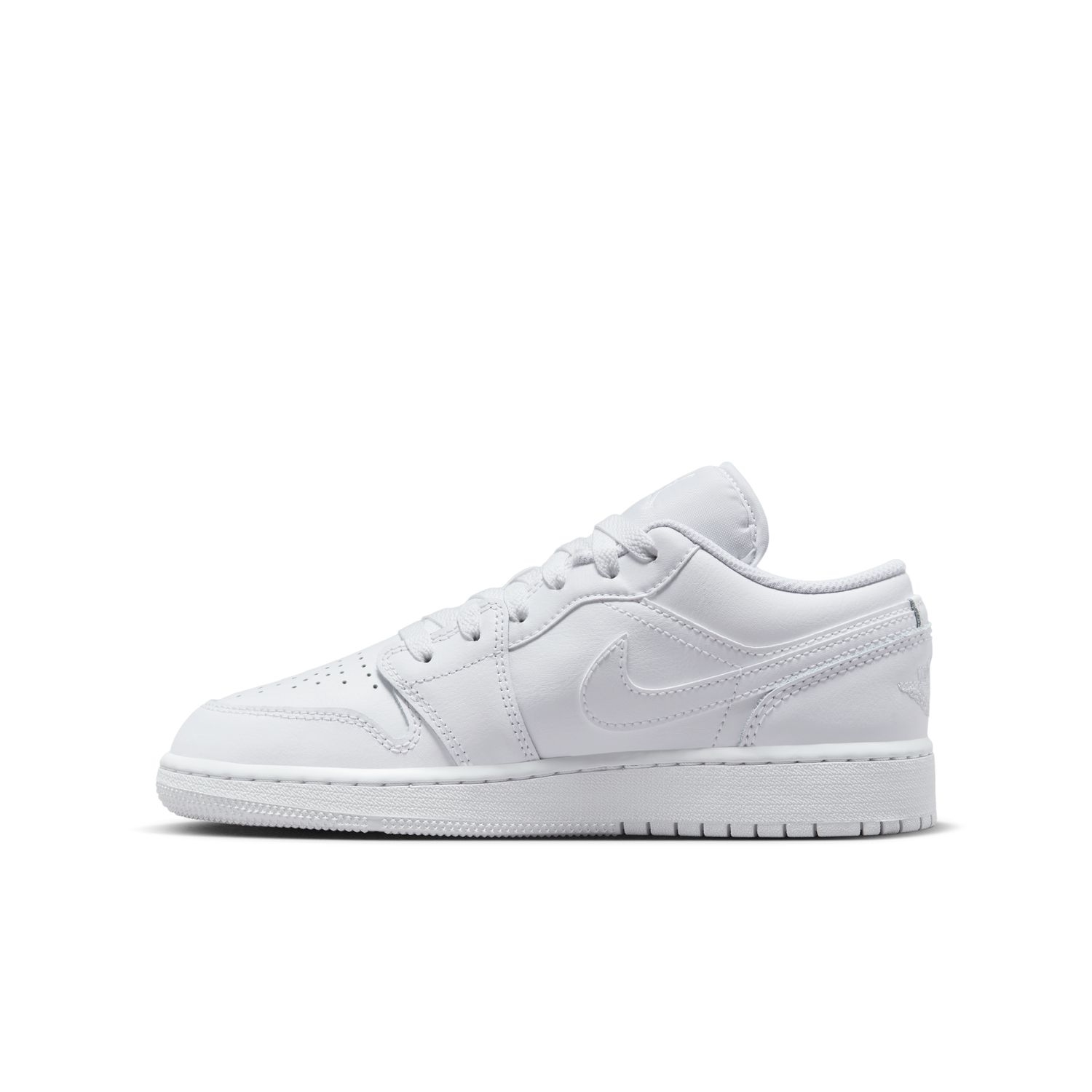 Air Jordan 1 Low "Triple White" (GS) - Detské - Tenisky Jordan - Biele - 553560-136