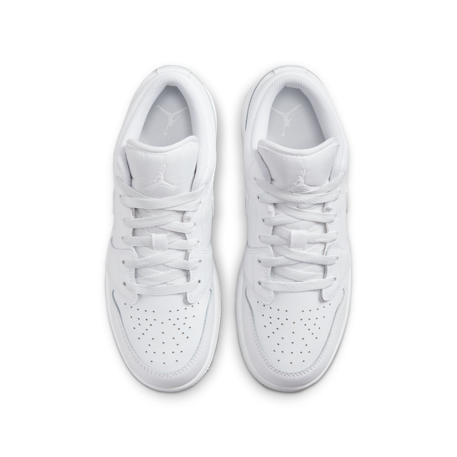 Air Jordan 1 Low "Triple White" (GS) - Detské - Tenisky Jordan - Biele - 553560-136