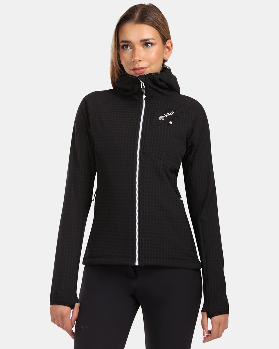 Dámska fleecová mikina s kapucňou Kilpi FRENSIS-W čierna