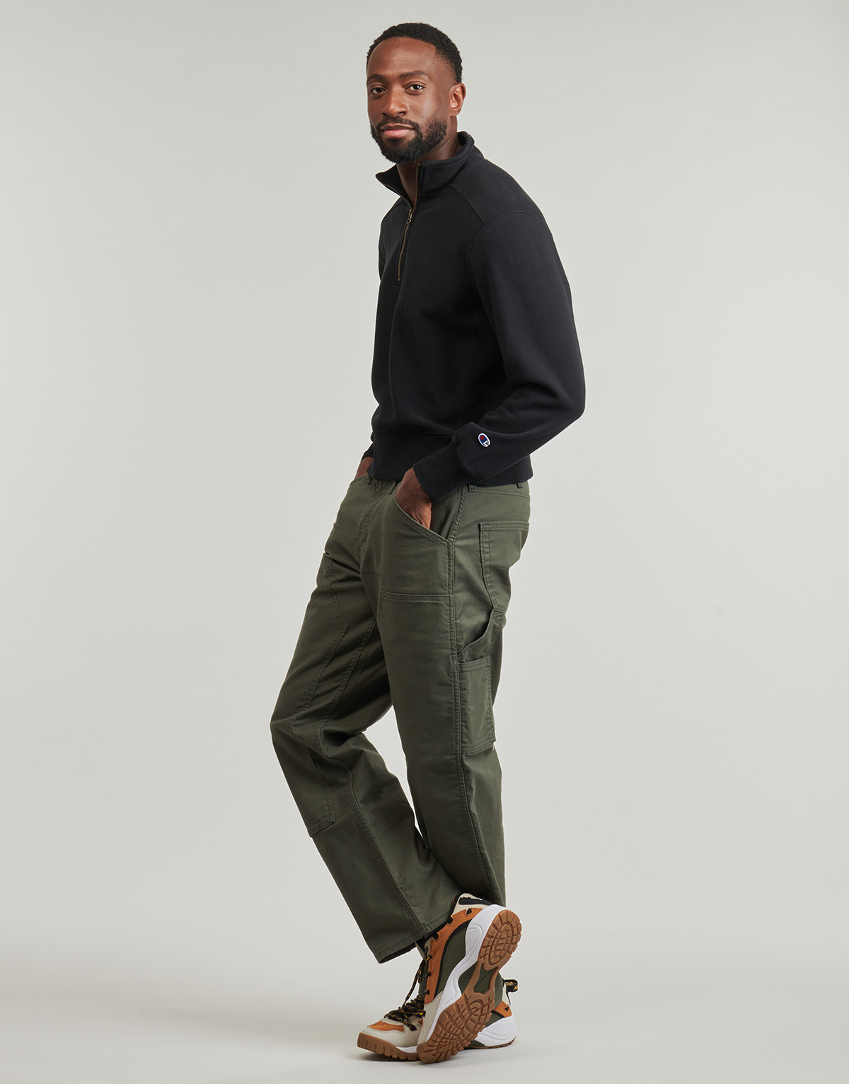 Champion Mikiny HALF ZIP SWEATSHIRT Champion