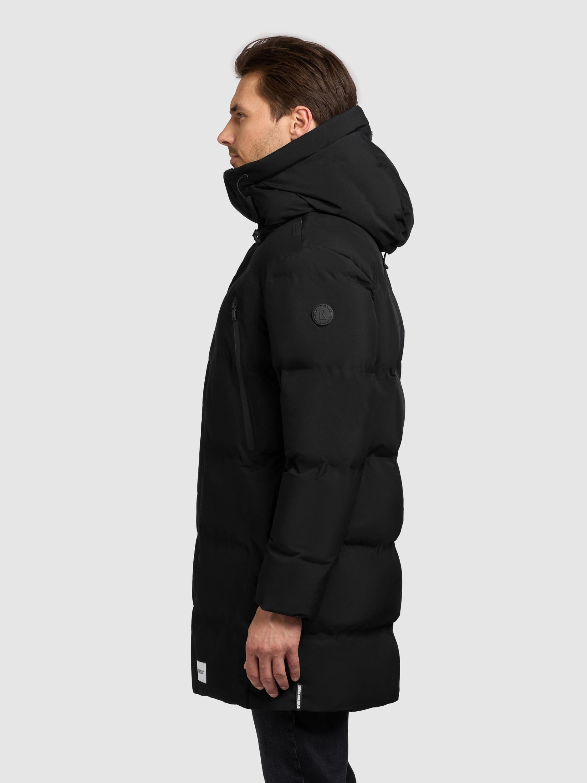 khujo Zimný kabát 'Morse3' čierna