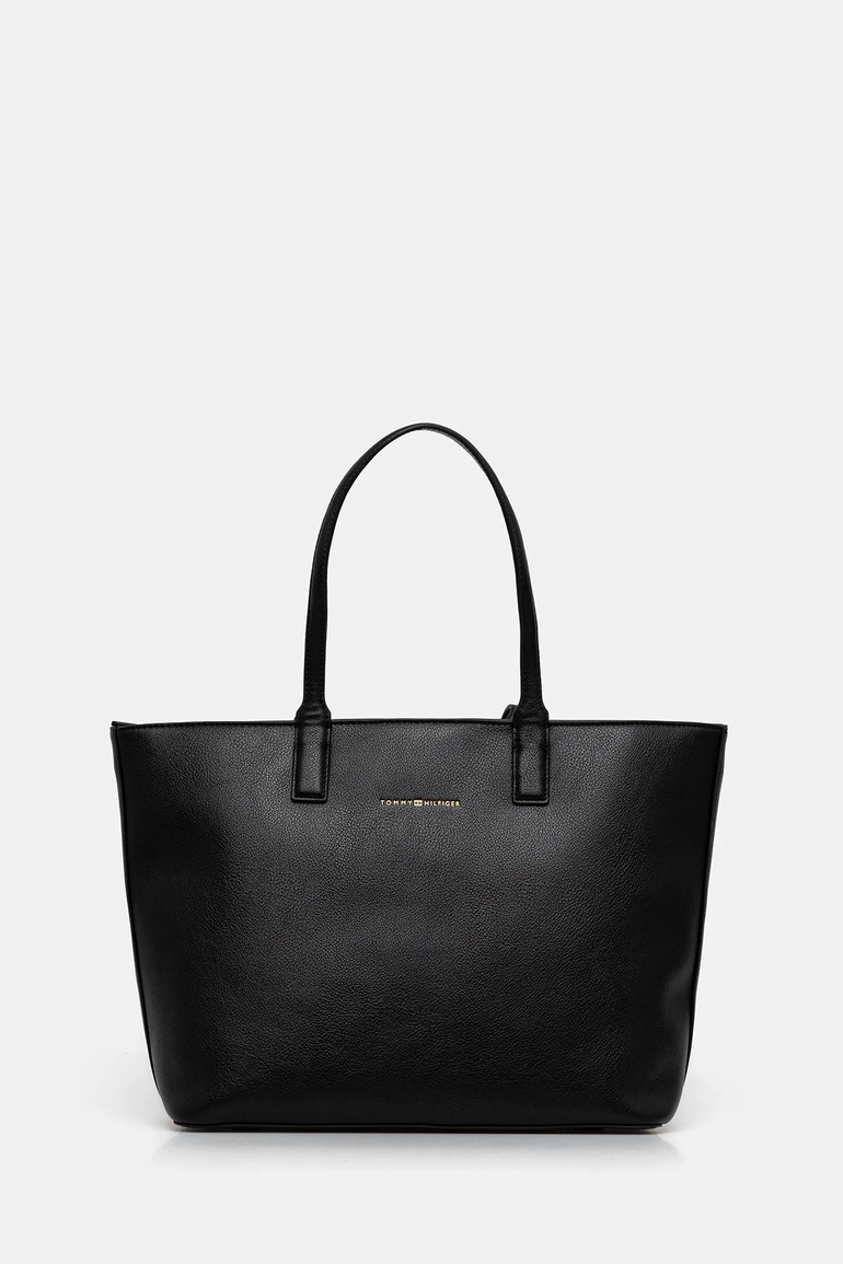 Kabelka Tommy Hilfiger čierna farba, AW0AW17449