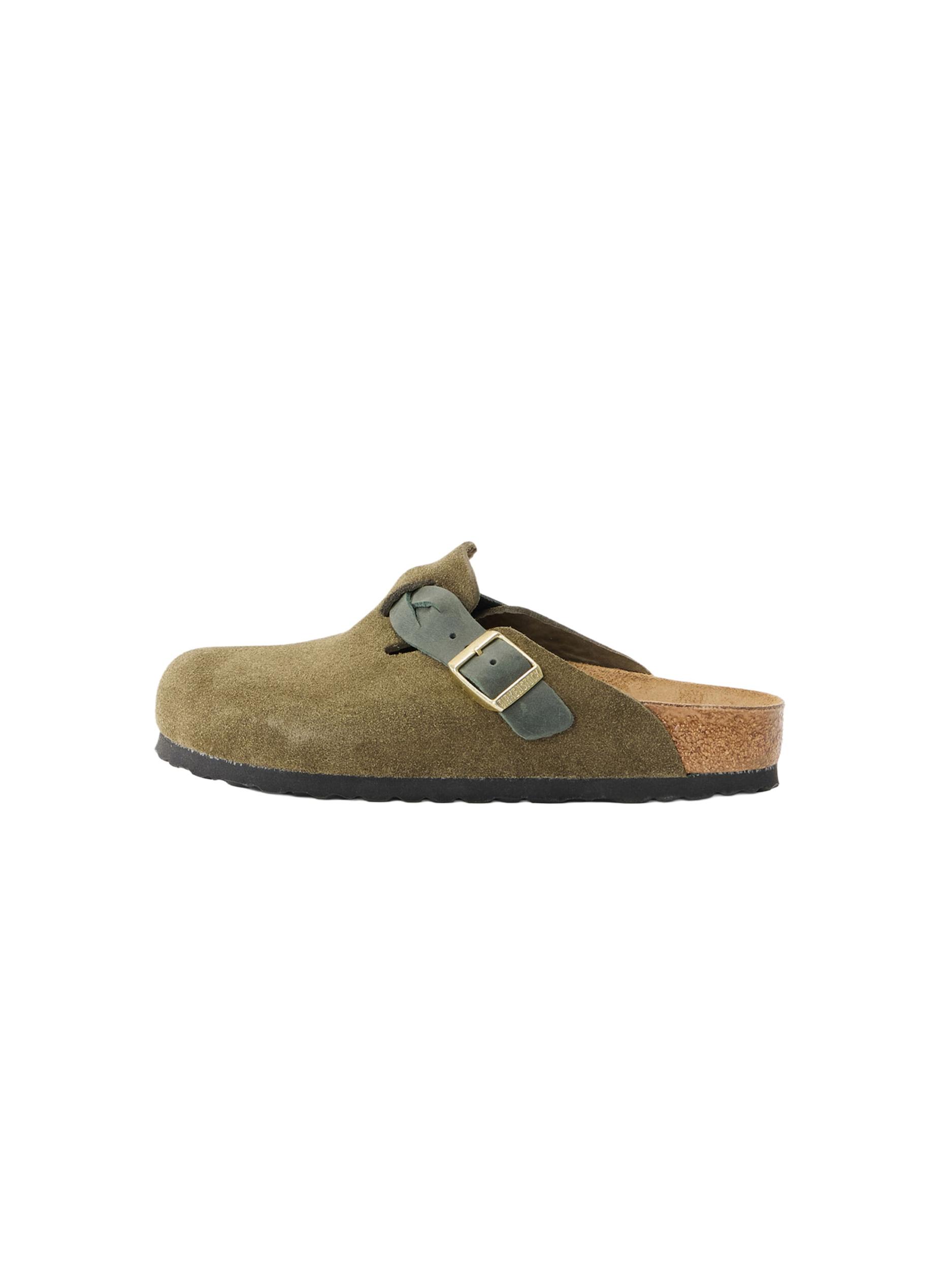 BIRKENSTOCK Šľapky 'Boston LEOI/LEVE' olivová / jedľová