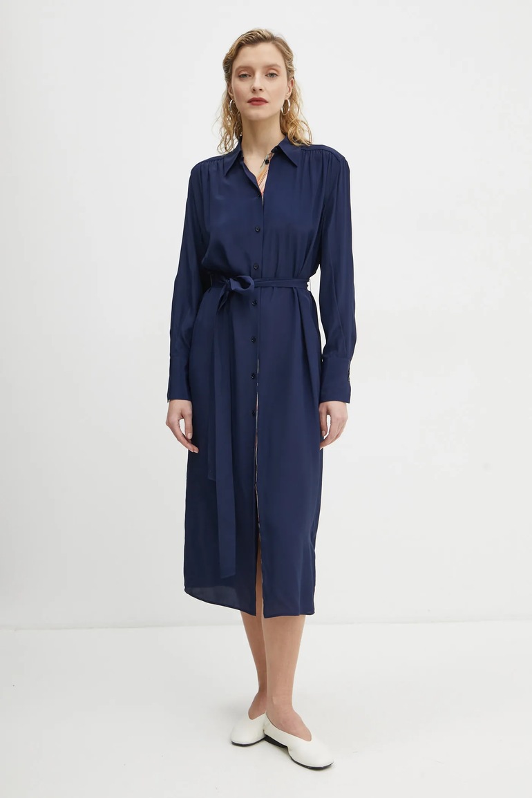 Šaty s prímesou hodvábu PS Paul Smith