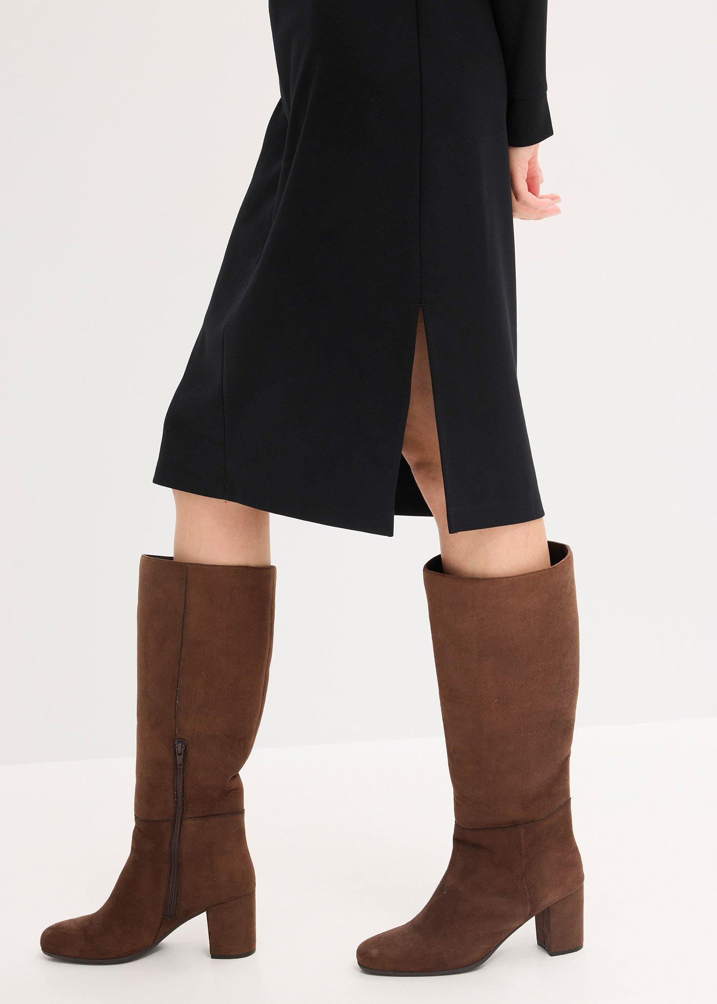 bonprix Košeľové šaty z Punto di Roma, farba čierna