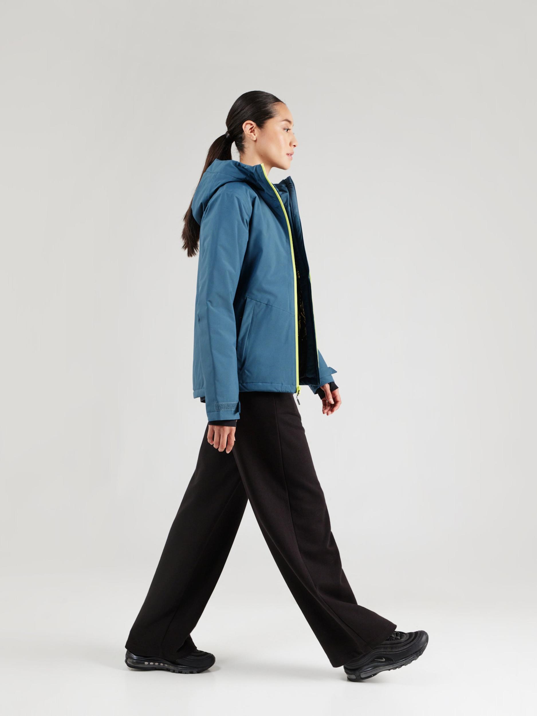 COLUMBIA Outdoorová bunda 'Explorers Edge II' limetová / petrolejová