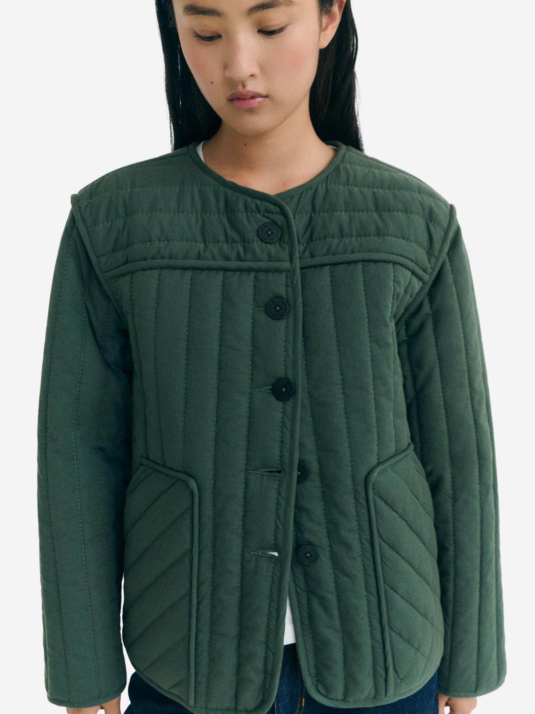 Thinking MU Zimná bunda 'Ayo' tmavozelená