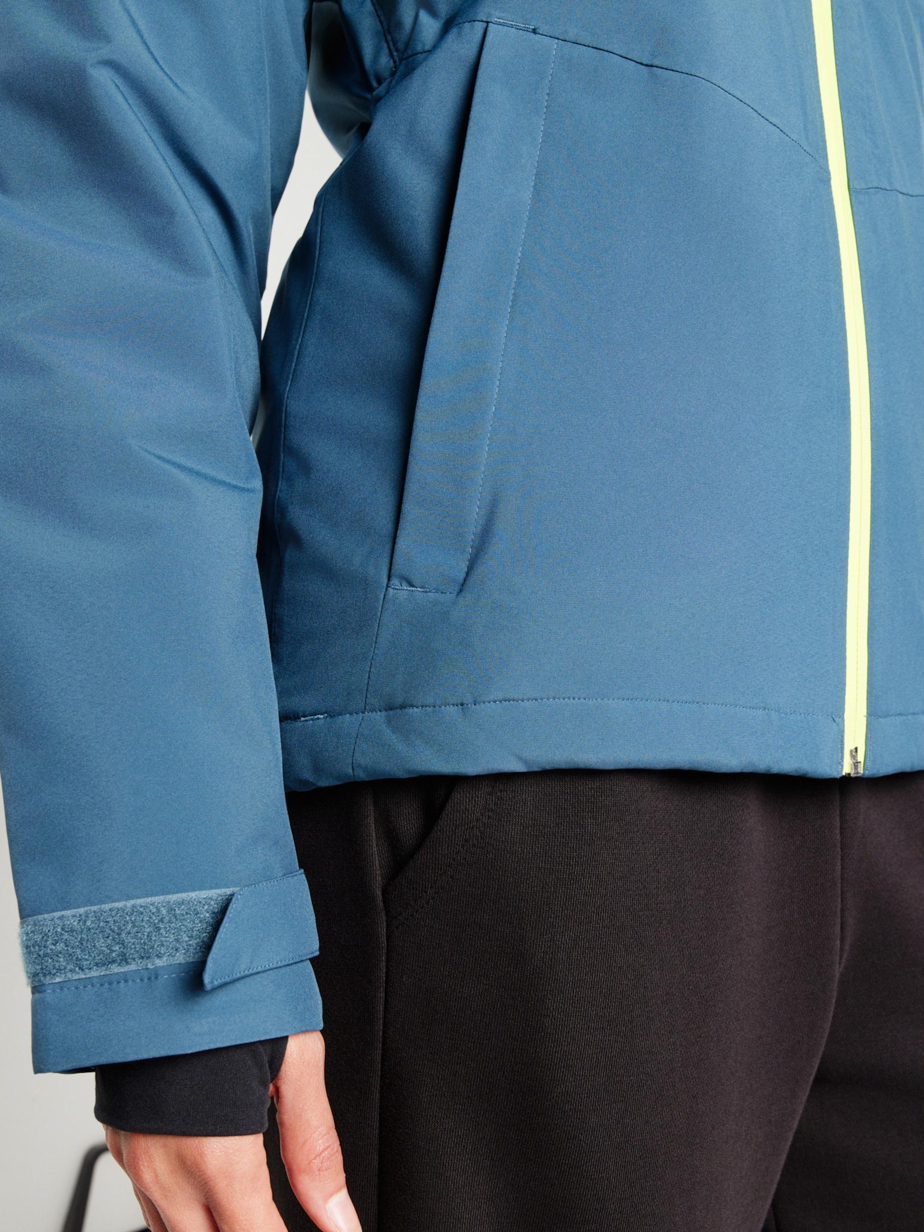 COLUMBIA Outdoorová bunda 'Explorers Edge II' limetová / petrolejová