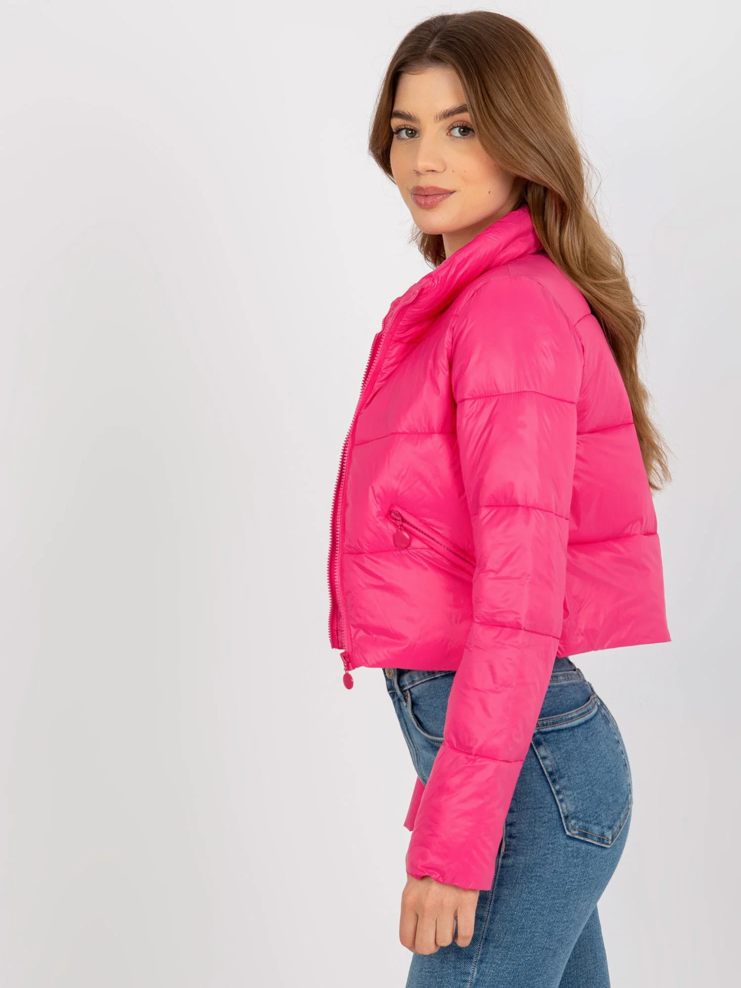 Dámska bunda NM KR XZ 005A.98P tmavo ružová - FPrice