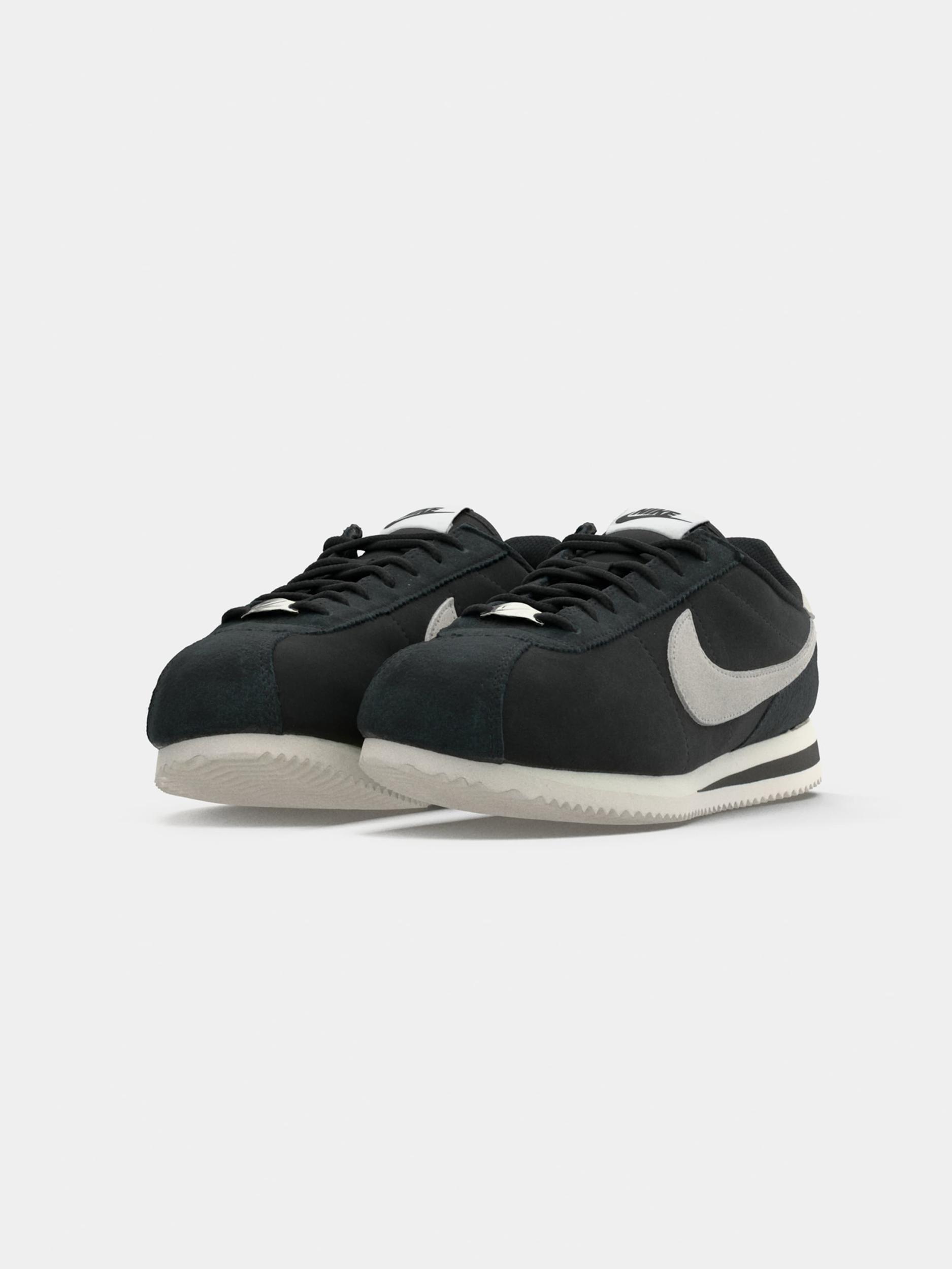 Nike Sportswear Nízke tenisky 'Cortez Premium' striebornosivá / čierna