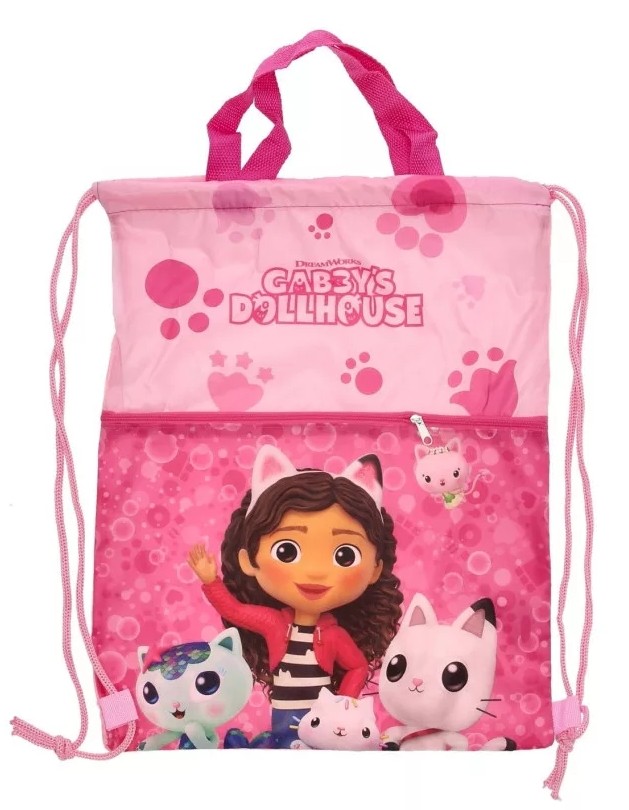 DIFUZED Dievčenské vrecko na prezuvky Gábinin kúzelný domček