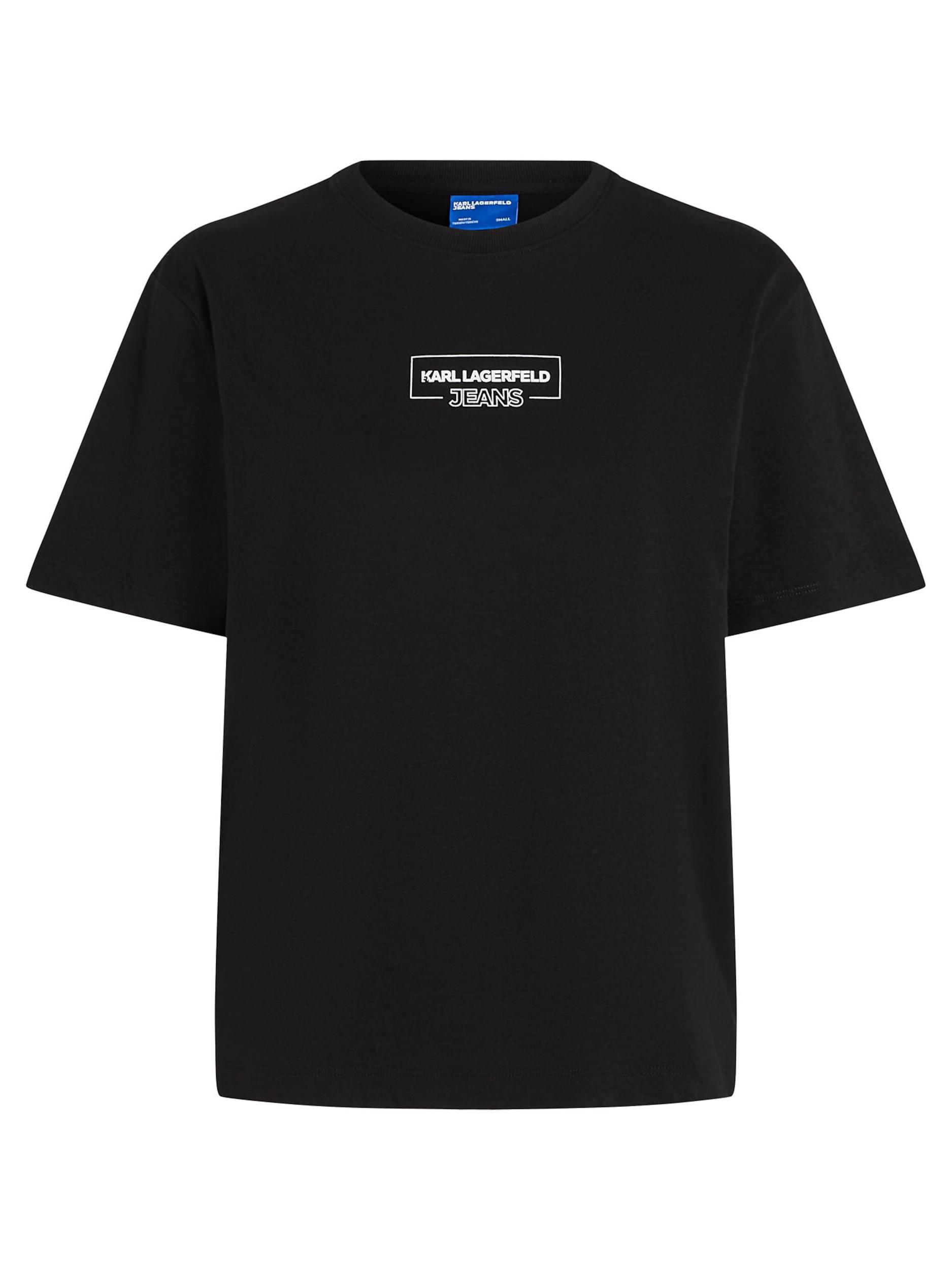 KARL LAGERFELD JEANS Tričko čierna / biela