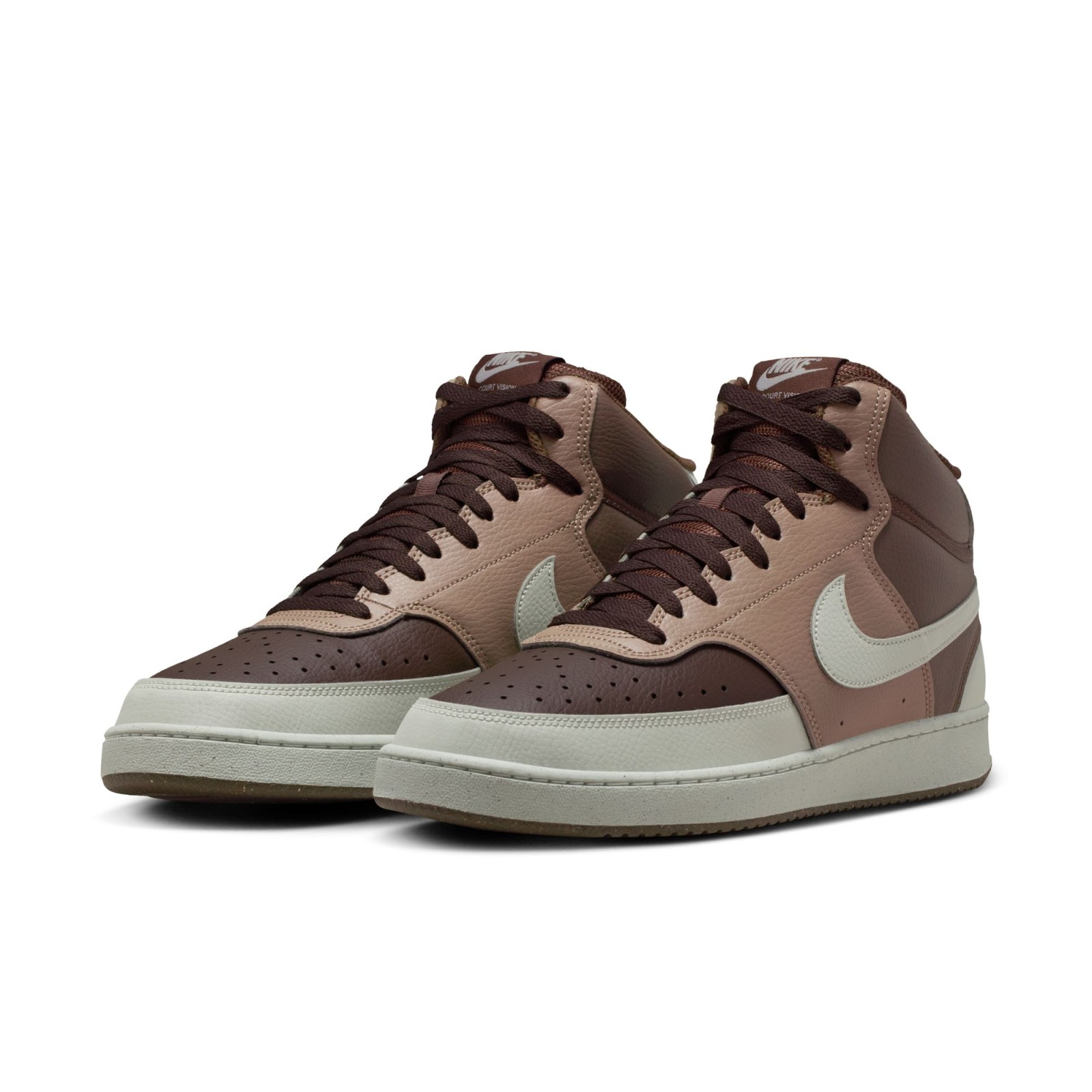 Nike Court Vision Mid Next Nature BAROQUE BROWN/LIGHT BONE-MINK BROWN