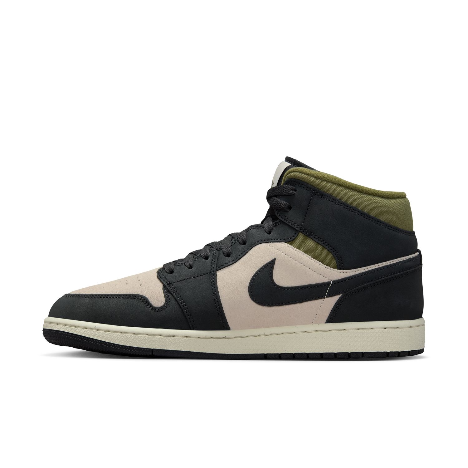 Air Jordan 1 Mid SE "Off Noir Medium Olive" - Pánske - Tenisky Jordan - Biele - HV4091-102