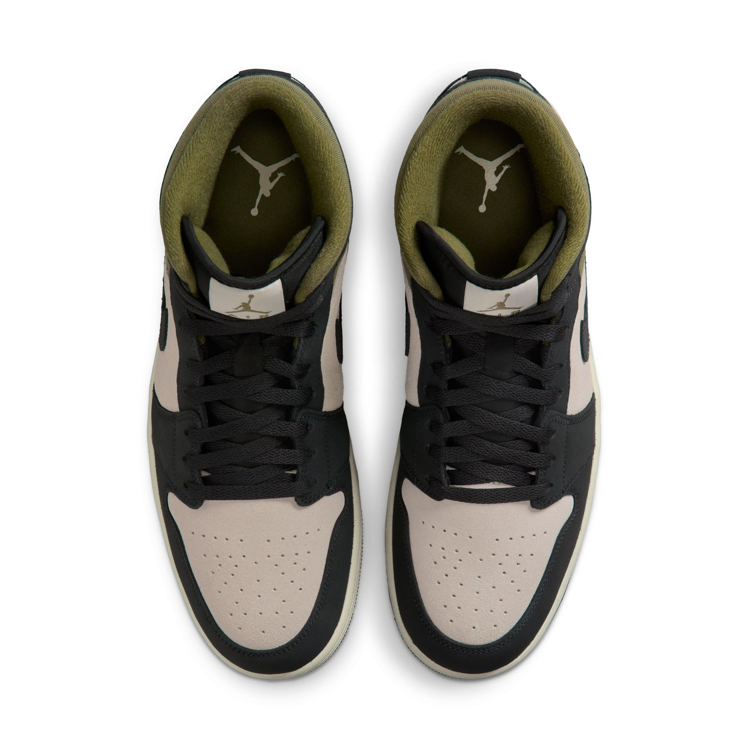 Air Jordan 1 Mid SE "Off Noir Medium Olive" - Pánske - Tenisky Jordan - Biele - HV4091-102