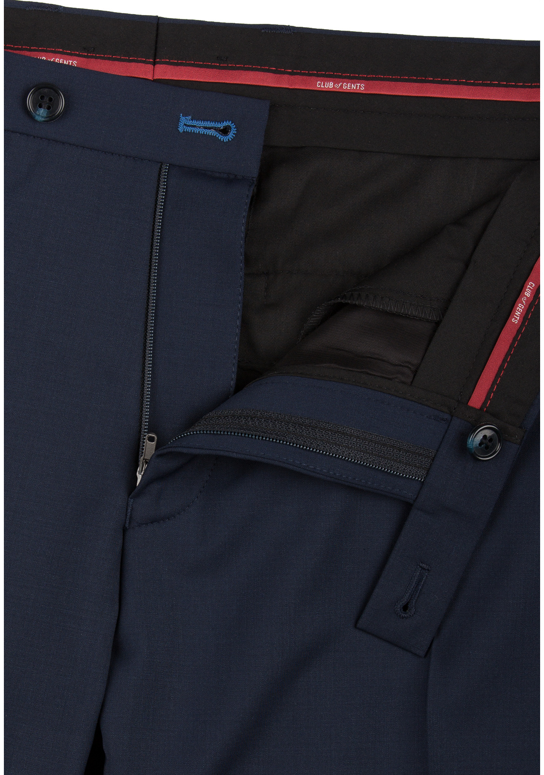 Pánske modré oblekové nohavice CLUB OF GENTS slim fit