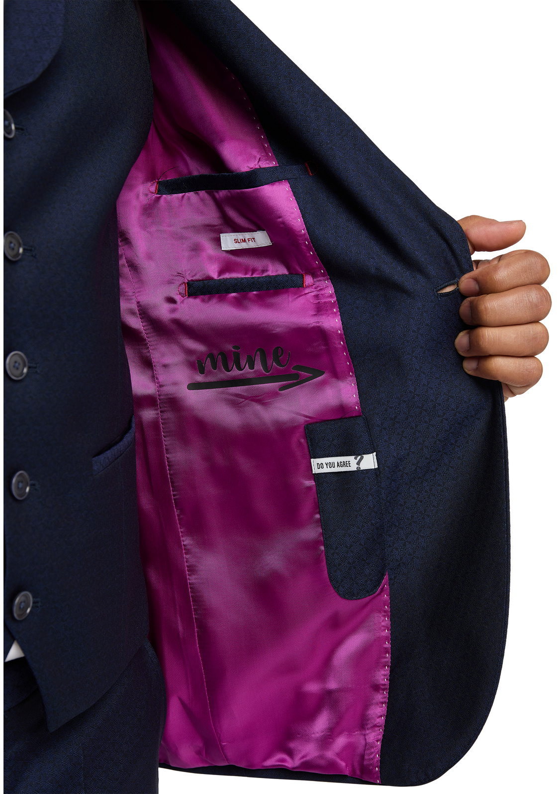 Pánske oblekové vlnené sako CLUB OF GENTS slim fit