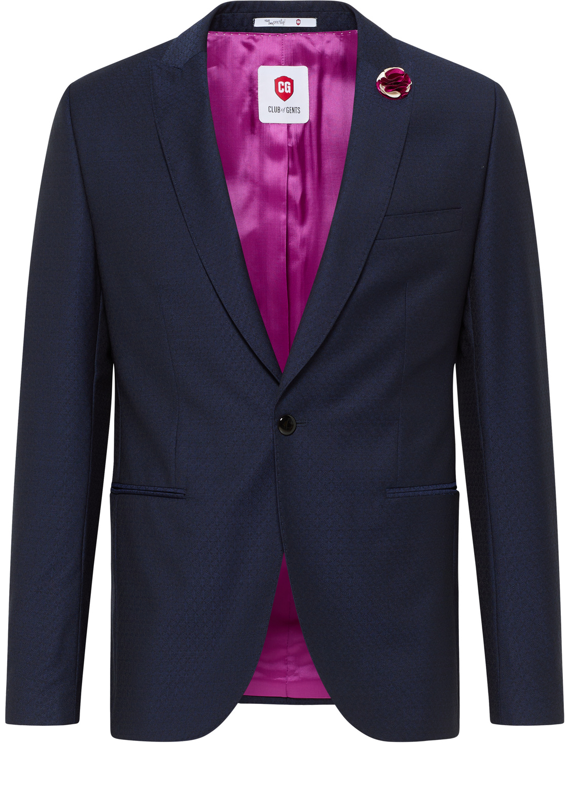 Pánske oblekové vlnené sako CLUB OF GENTS slim fit