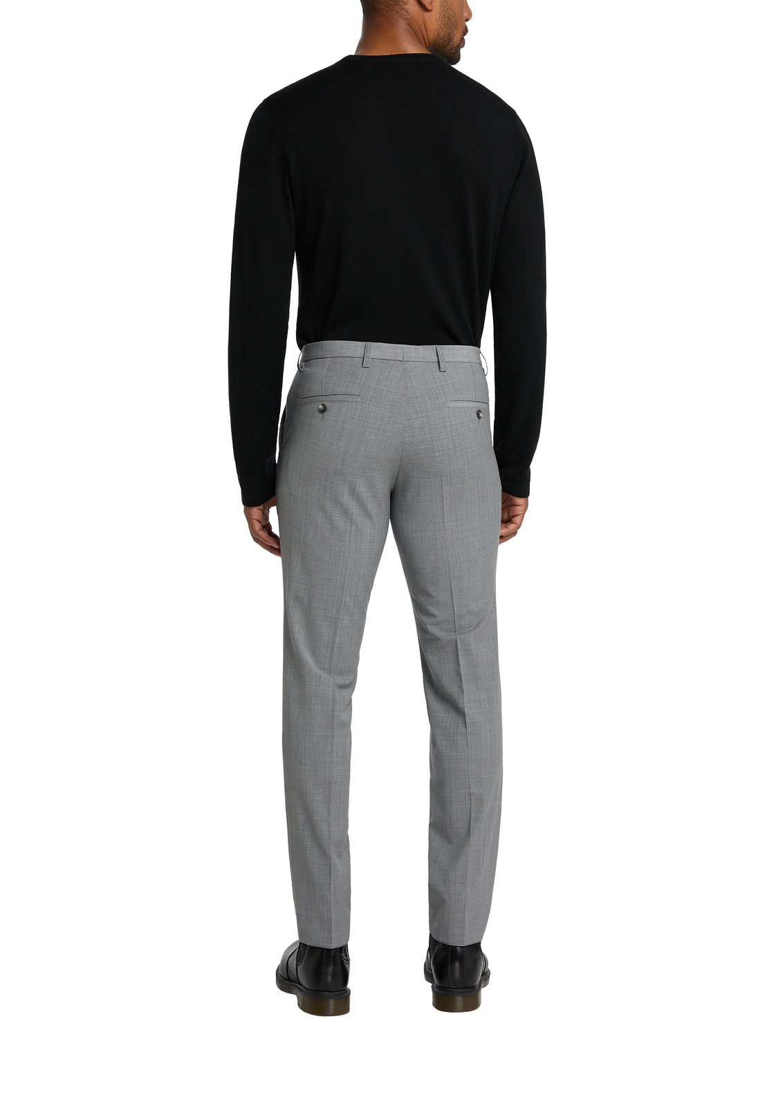 Pánske sivé oblekové nohavice CLUB OF GENTS slim fit