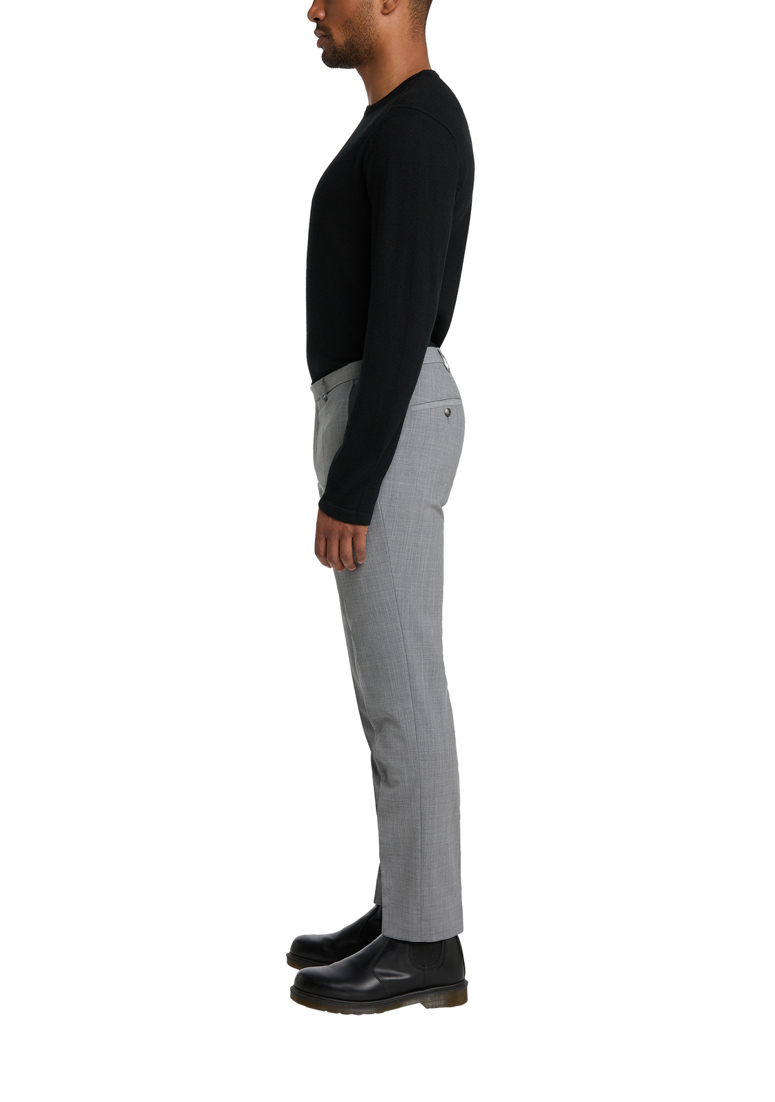 Pánske sivé oblekové nohavice CLUB OF GENTS slim fit