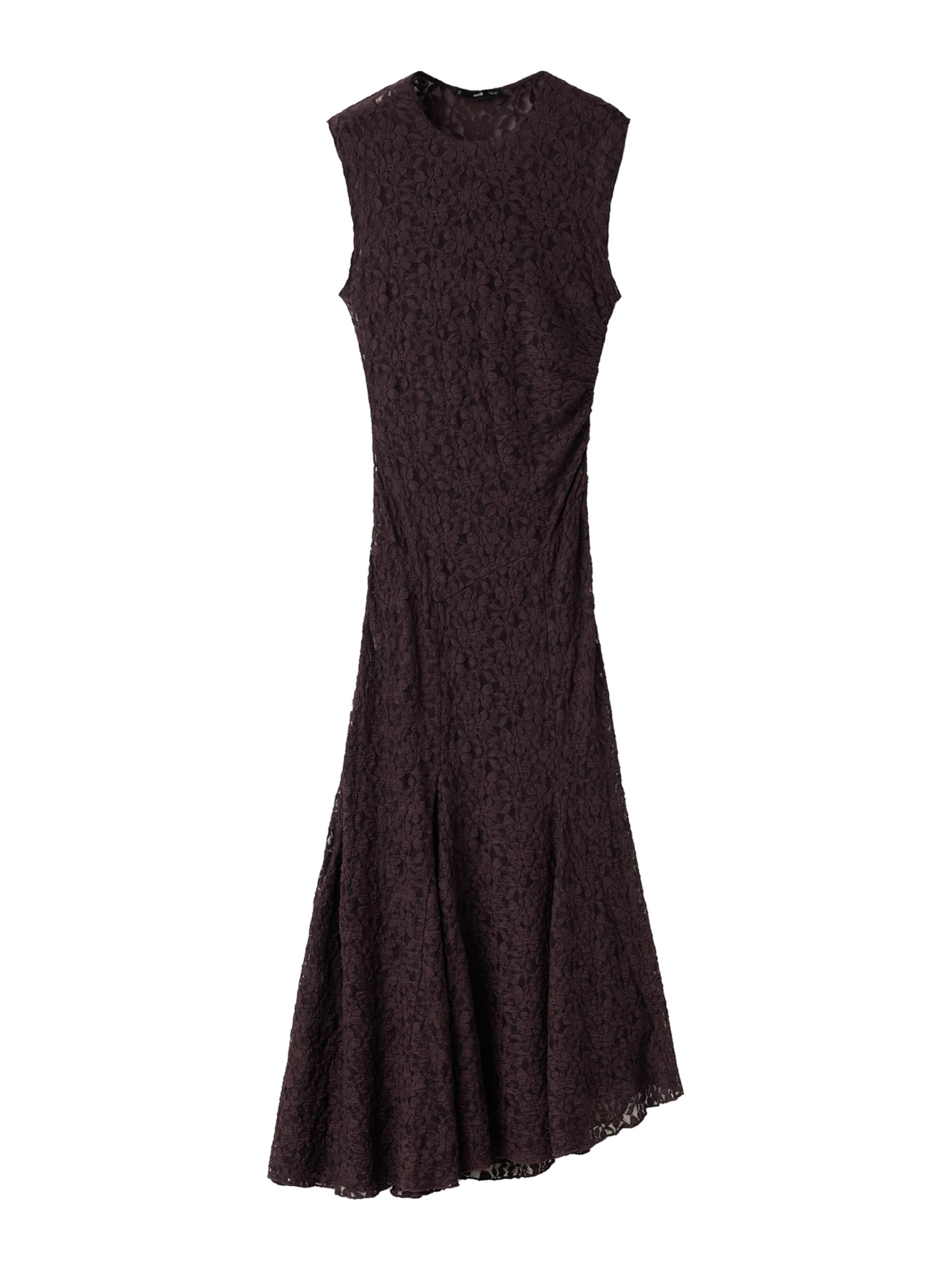 MANGO Šaty 'XKELLY' tmavohnedá