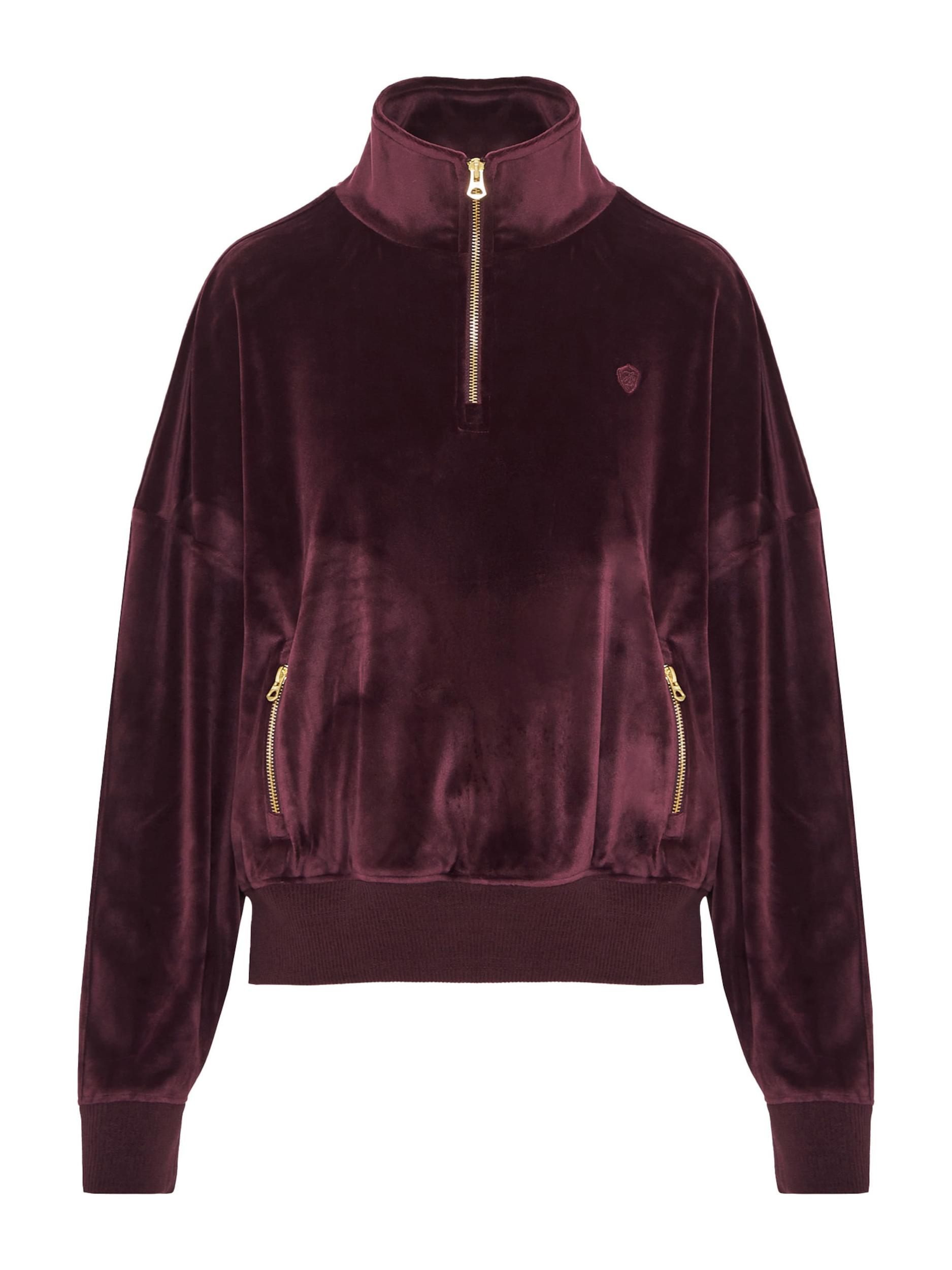 Funky Buddha Sveter burgundská