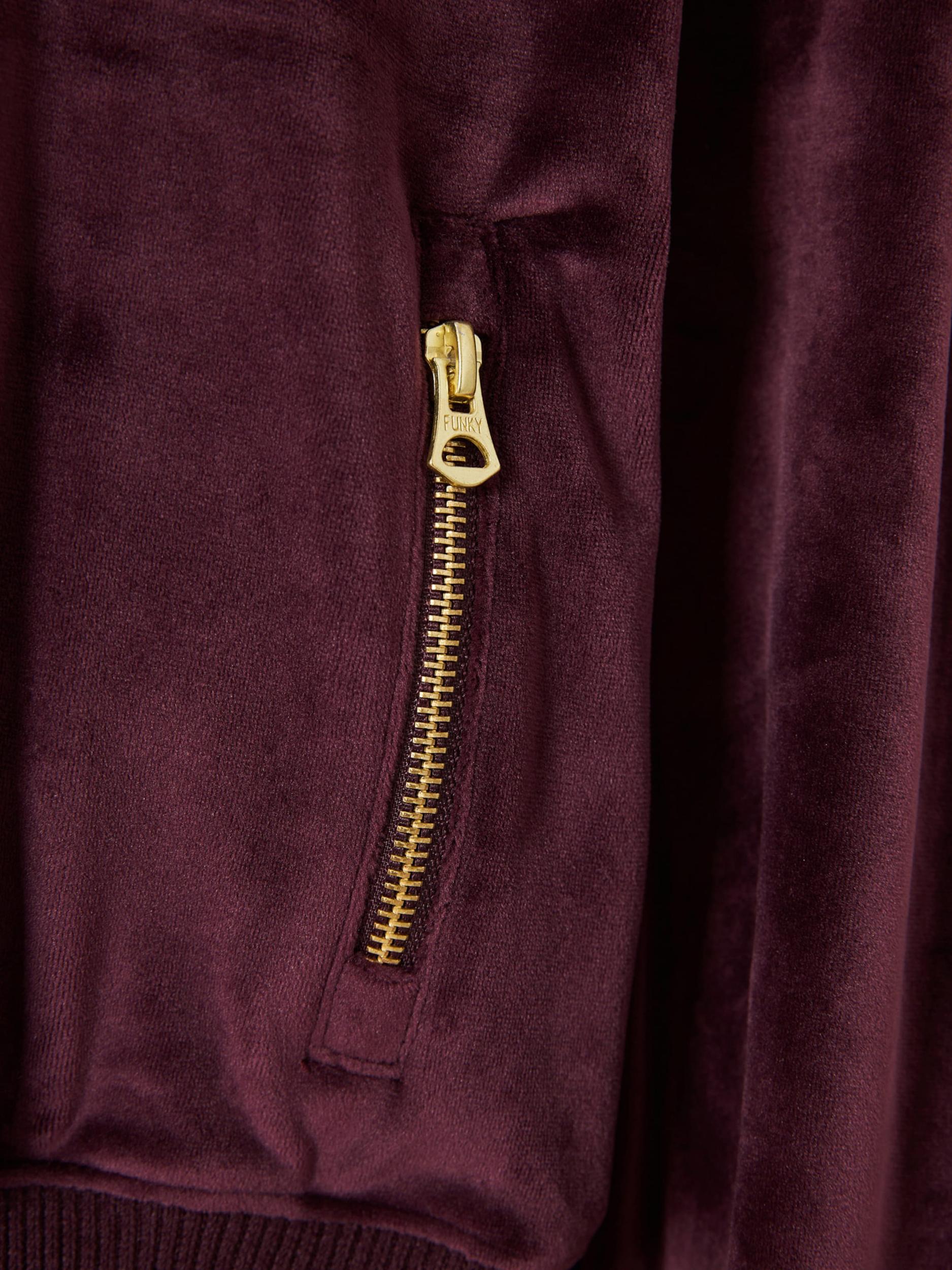 Funky Buddha Sveter burgundská