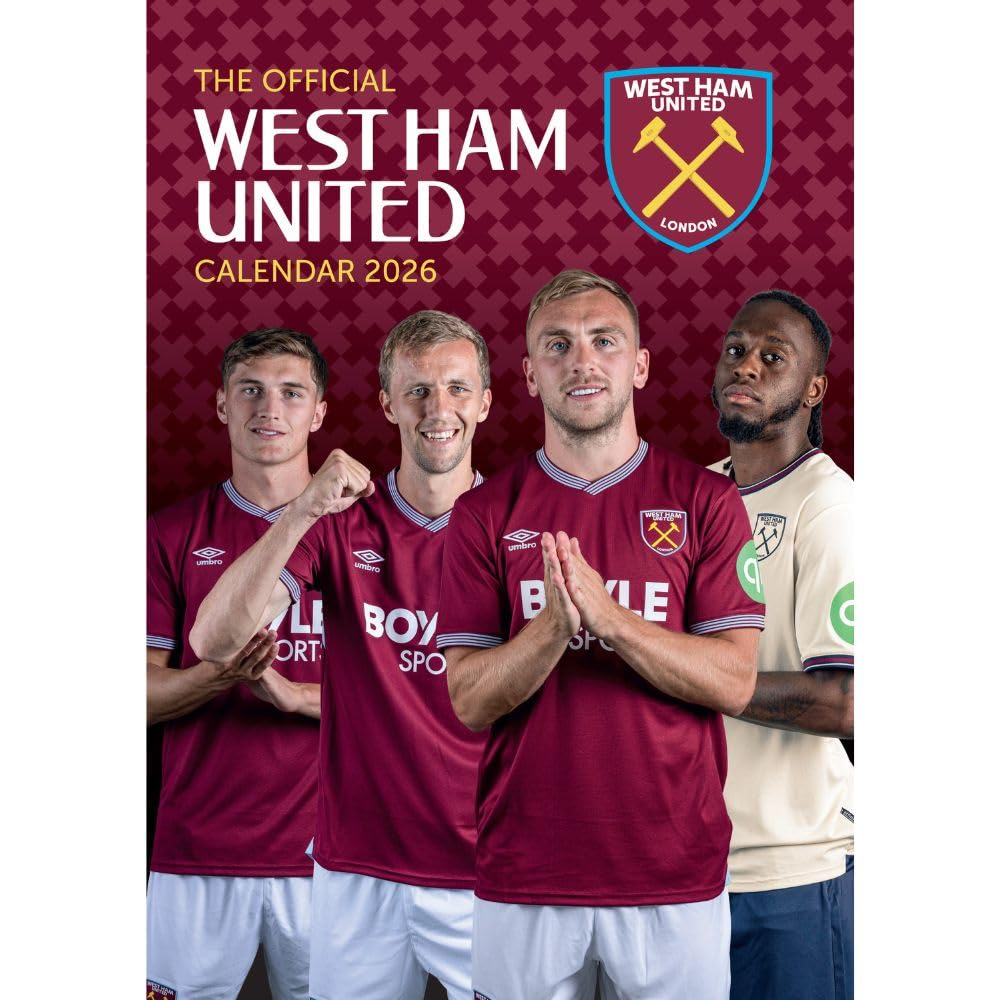 Écharpe Officielle West Ham United – Cimier Brodé – 100% Acrylique – Pour Supporteurs - 9