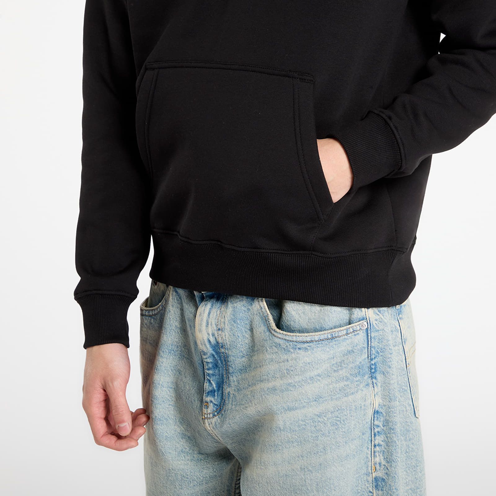 Mikina Alpha Industries Basic Hoodie BL Effect Print Black M