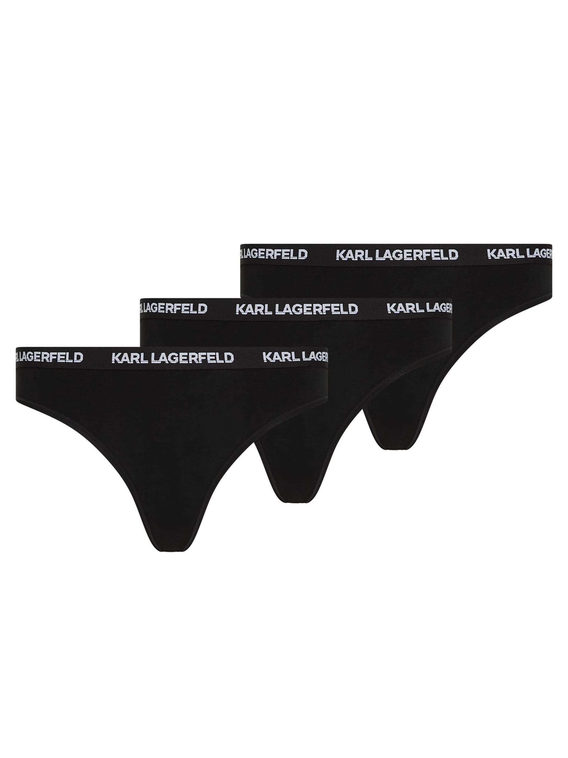 Karl Lagerfeld Nohavičky čierna / prírodná biela