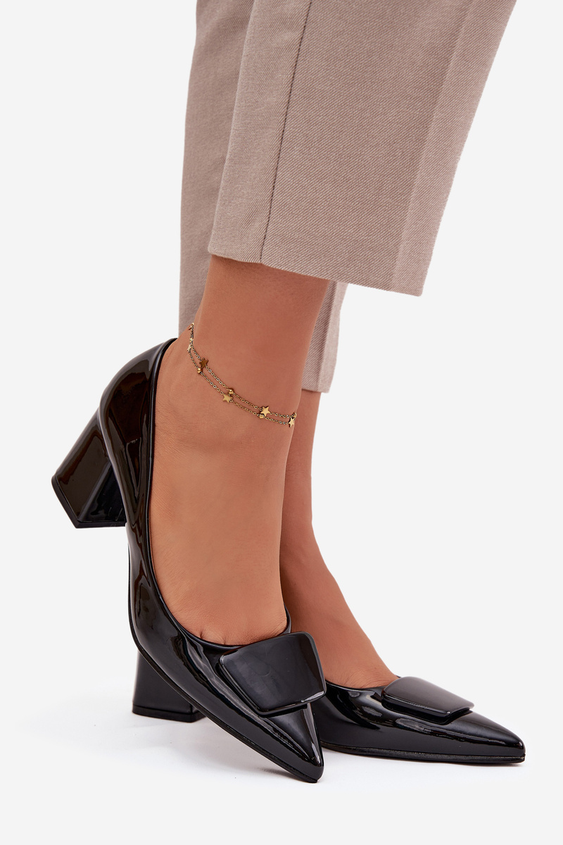 Boto Čierne lodičky s ozdobou Isoline